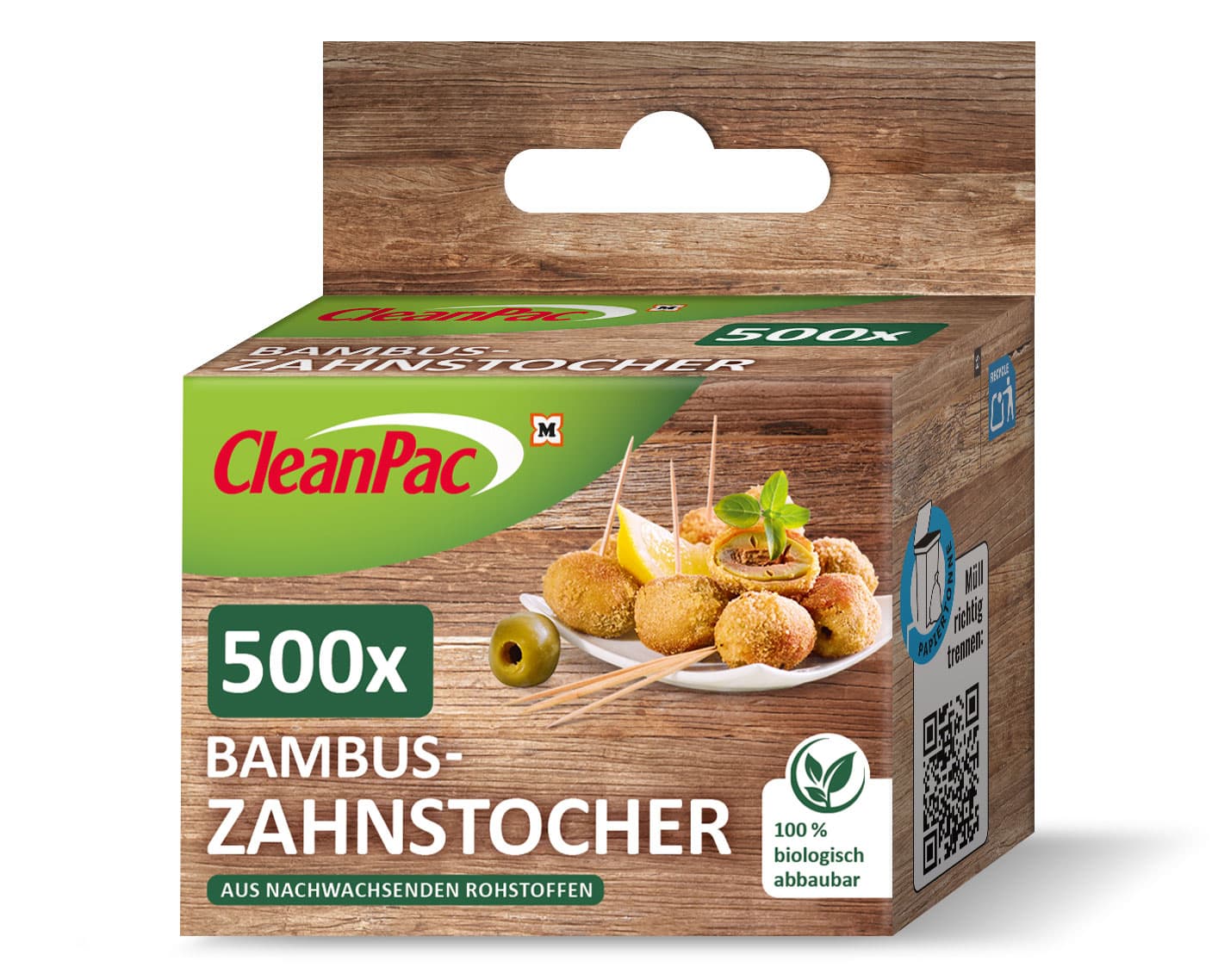 CleanPac Bambus Zahnstocher 