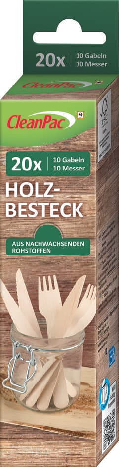 CleanPac Holzbesteck