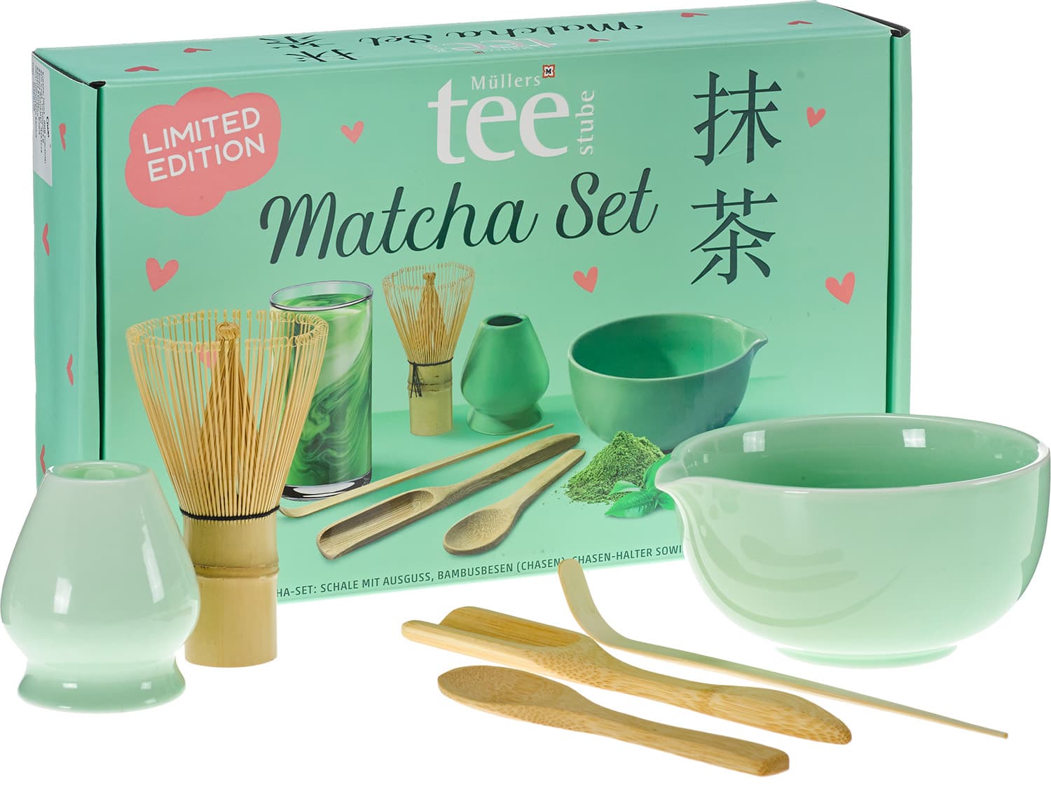 TRENDSHOP Matcha Set 6-tlg.