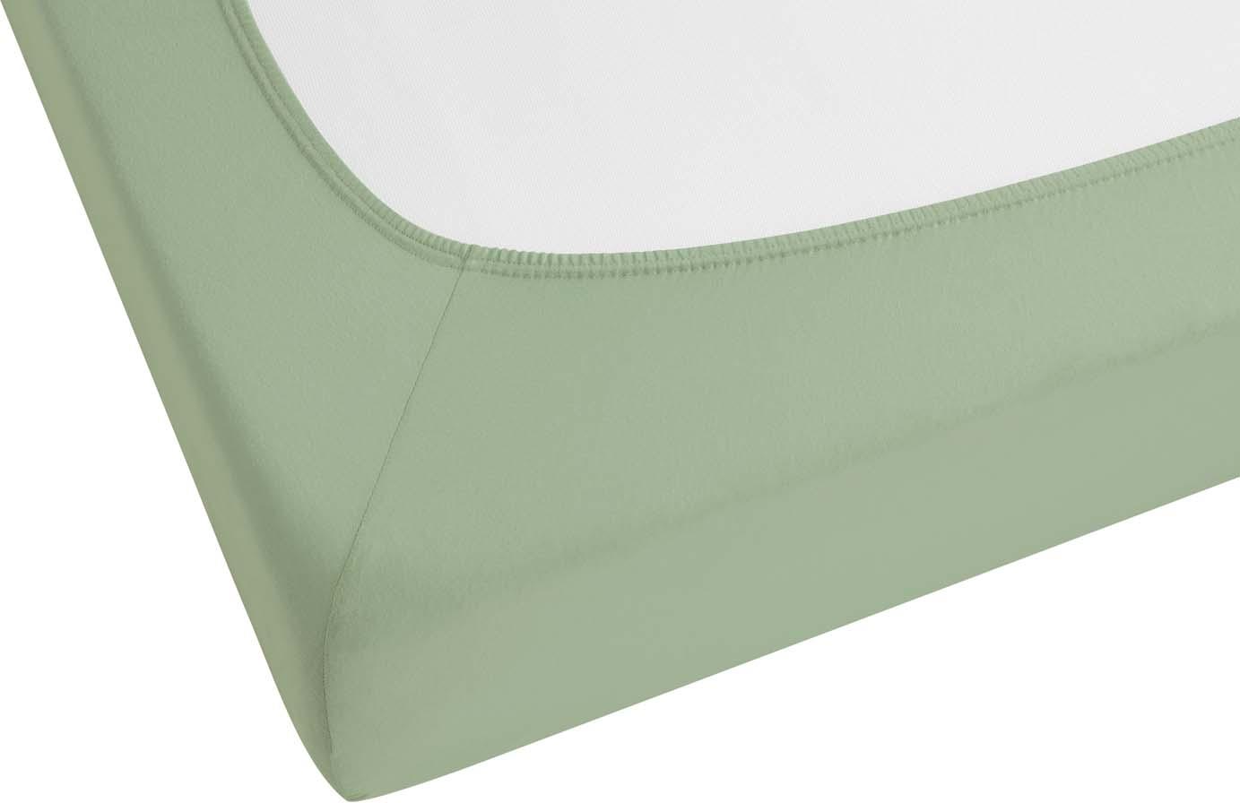 Produktbild biberna Baumwoll Spannbetttuch 90-100x190-200cm 2 von 3