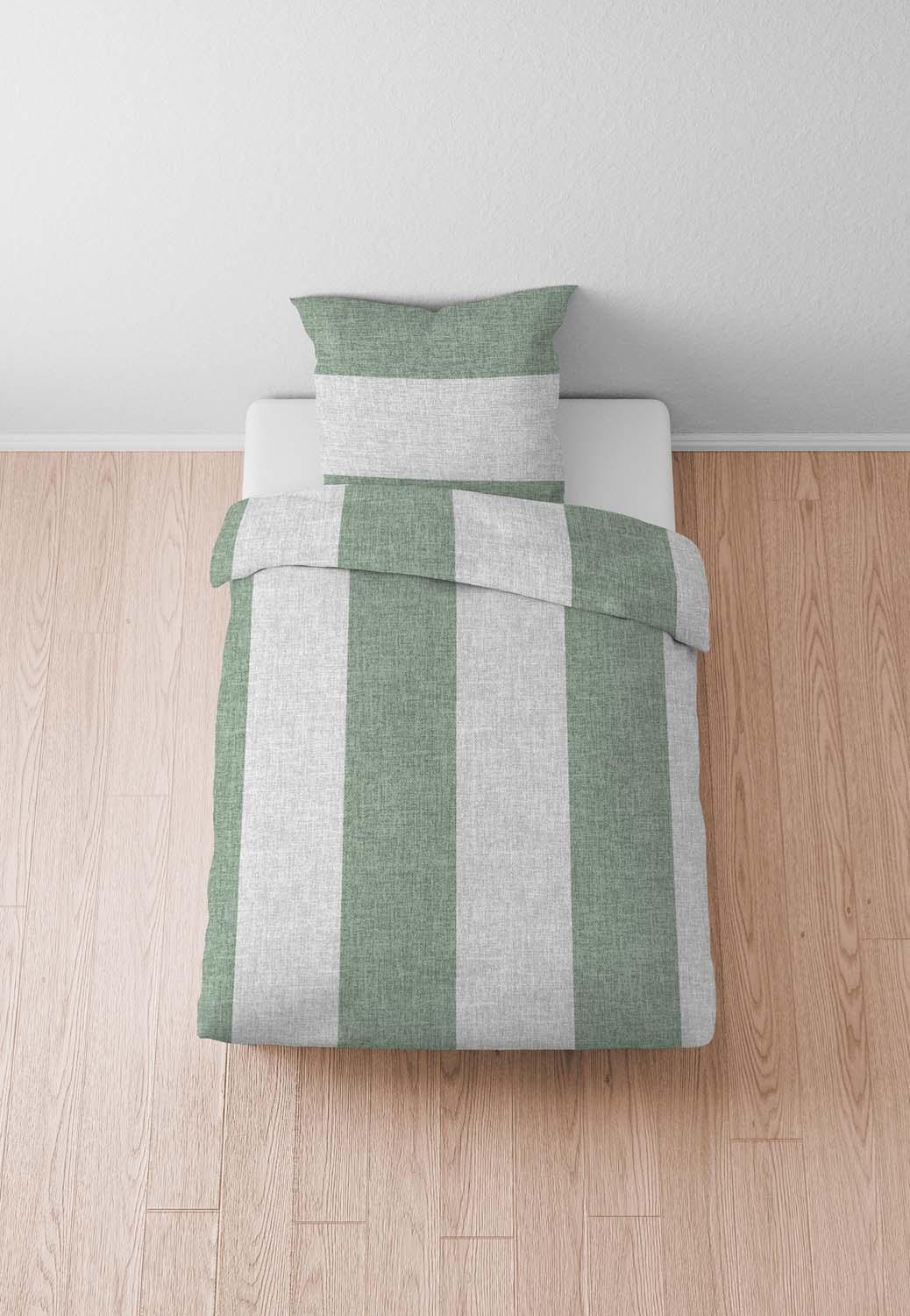 Produktbild biberna Biber Bettwäsche Streifen 80x80cm, 135x200cm 5 von 7