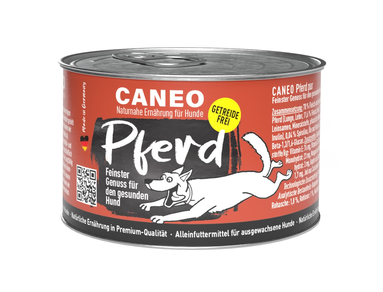 CANEO Hundenassfutter Pferd Pur Dose