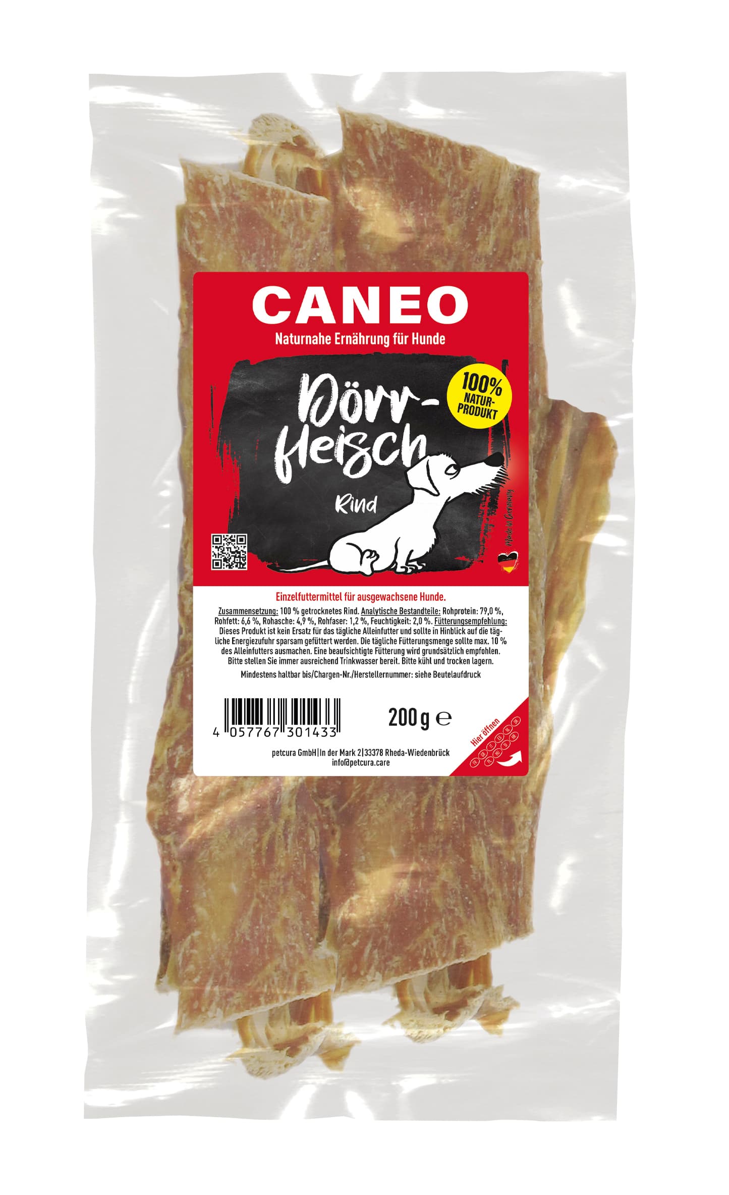 CANEO Hundetrockenfutter Dörrfleisch