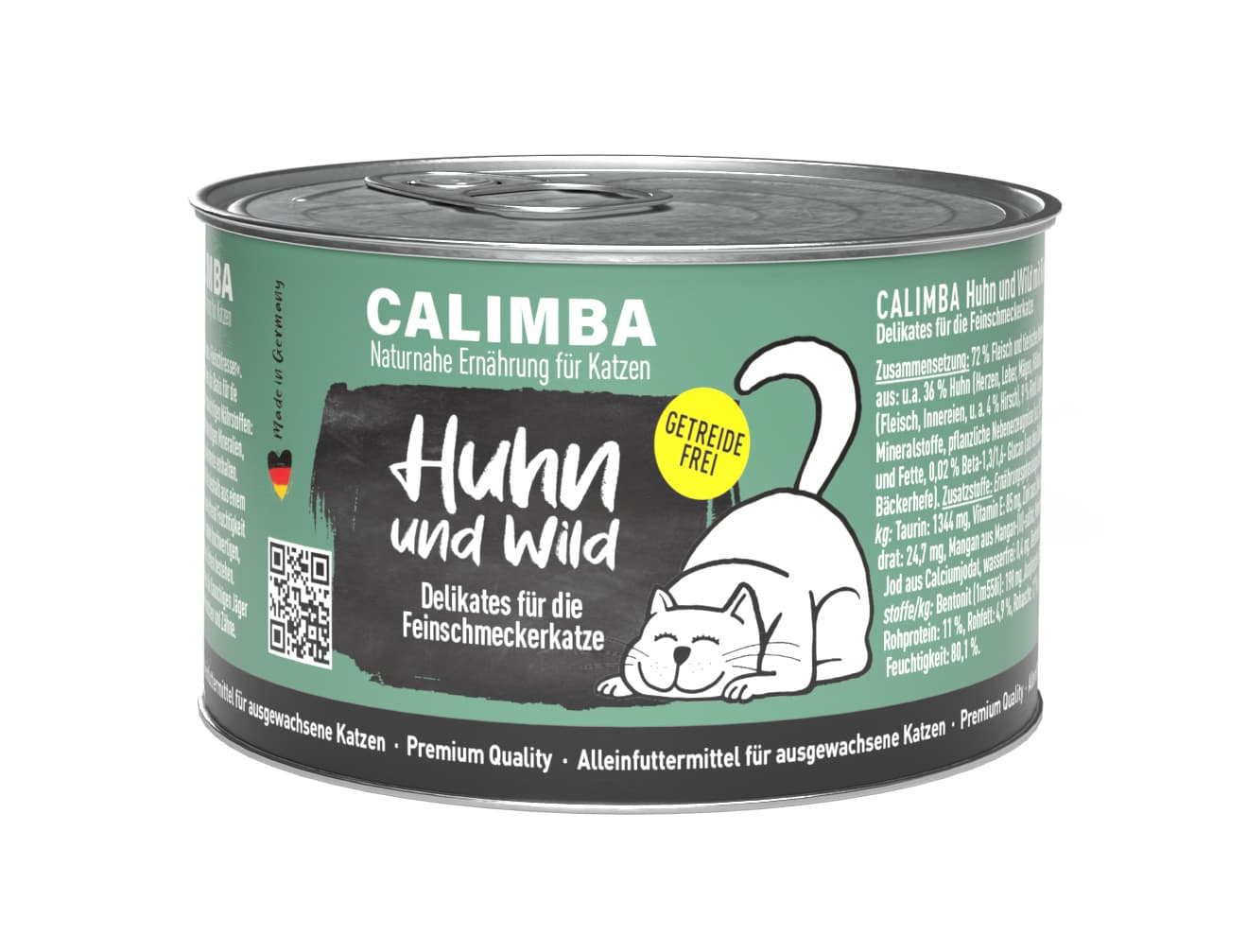 CALIMBA Katzennassfutter Huhn mit Wild Dose