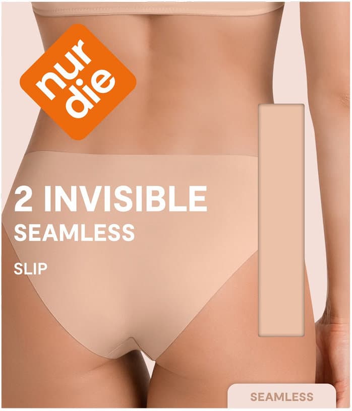NUR DIE Seamless Damen Invisible Slip 2er Pack