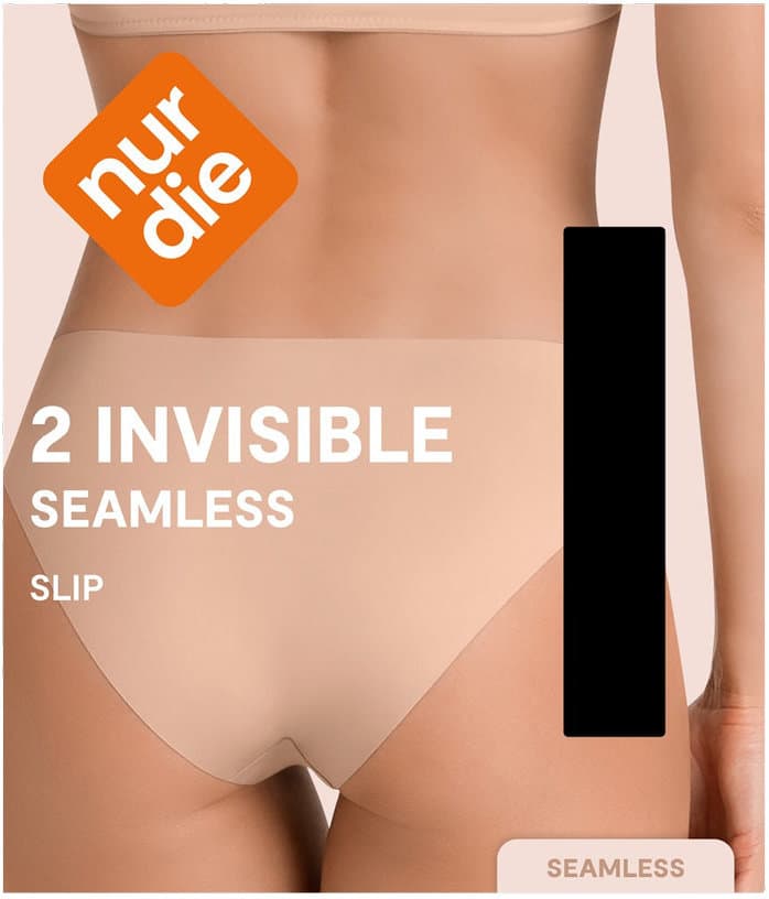 NUR DIE Seamless Damen Invisible Slip 2er Pack