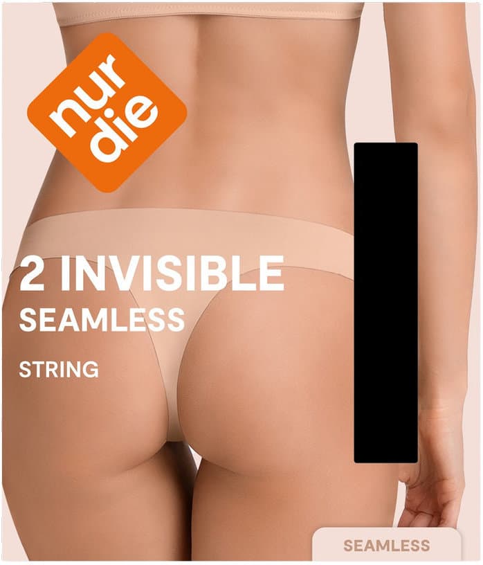 NUR DIE Seamless Damen String Invisible 2er Pack