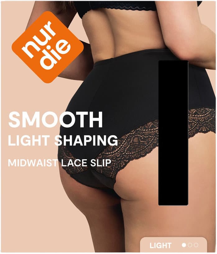 NUR DIE Light Shaping Damen Smooth Midwaist Lace Slip