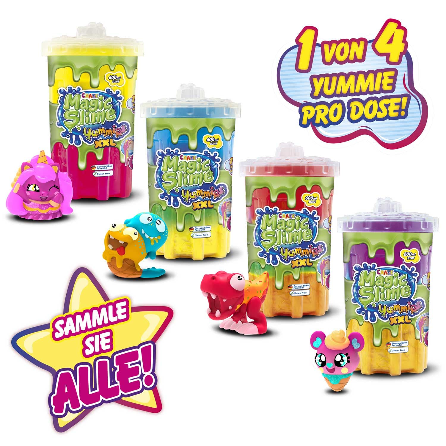CRAZE Magic Slime Yummies XXL 600 ml sortiert (Keine Auswahl möglich)