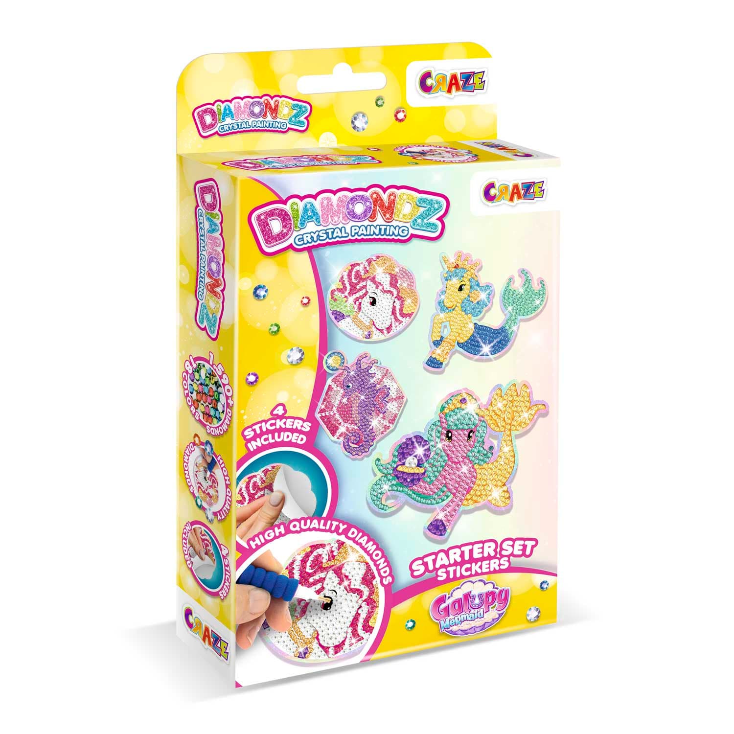 CRAZE DIAMONDZ Starter Set Stickers Galupy Mermaid