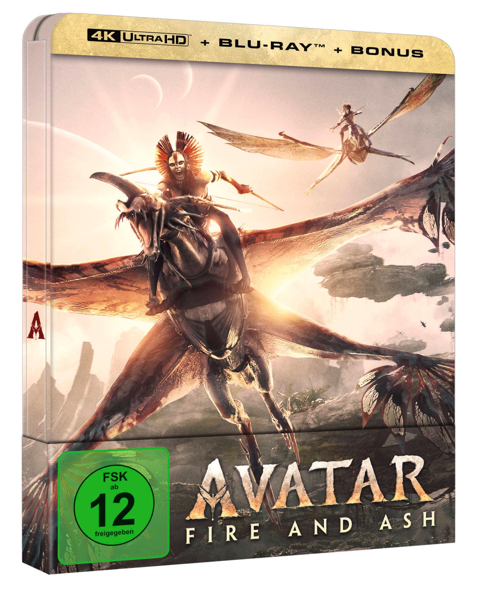 Avatar - Fire and Ash - Steelbook - Limited Edition (4K Ultra HD) (+ Blu-ray) (+ Bonus-Blu-ray)