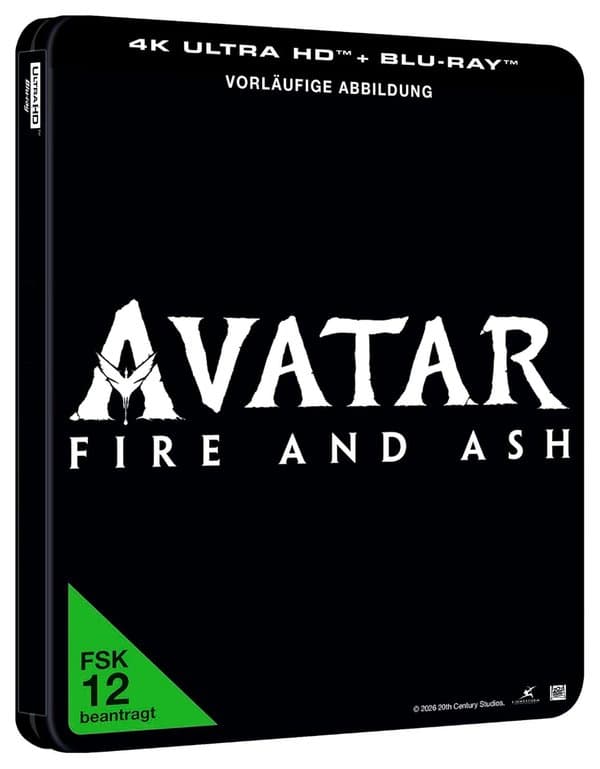 Avatar - Fire and Ash - Steelbook - Limited Edition (4K Ultra HD) (+ Blu-ray) (+ Bonus-Blu-ray)