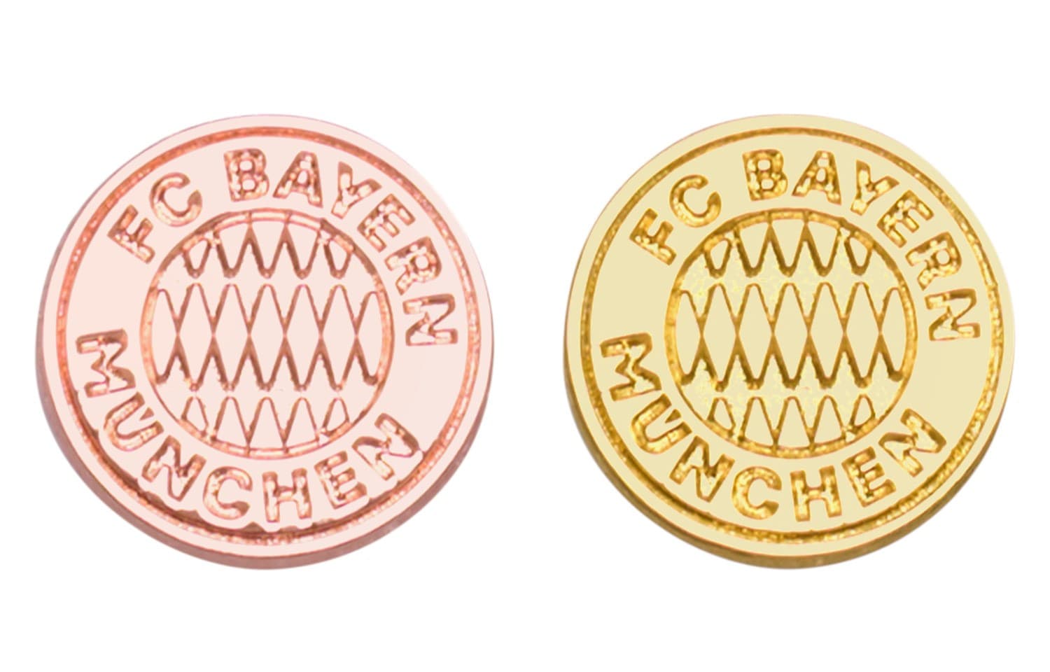 FC BAYERN MÜNCHEN Pin Logo 2er Set