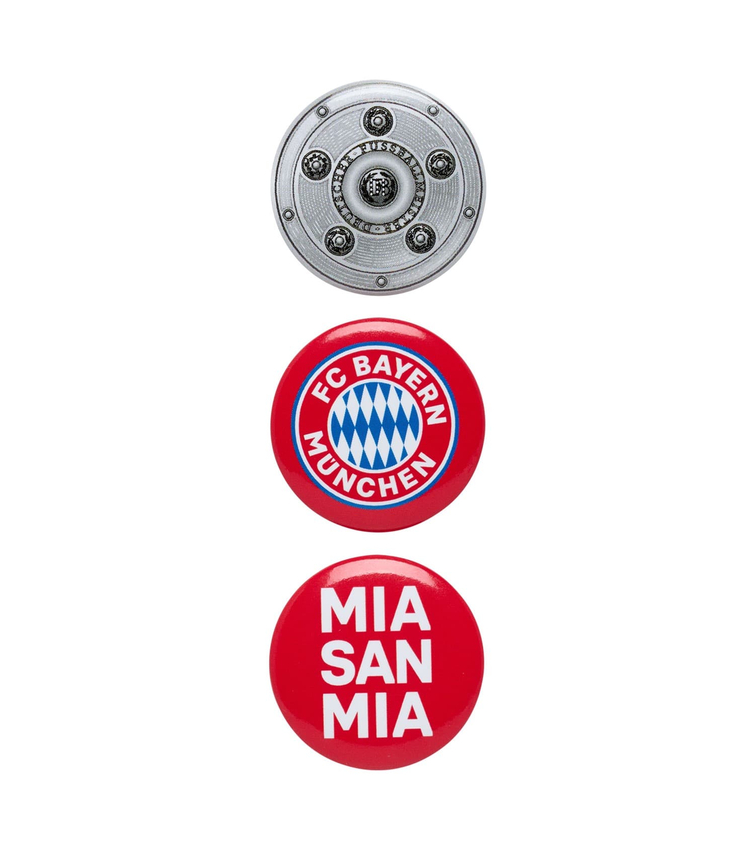 FC BAYERN MÜNCHEN Button 3er Set