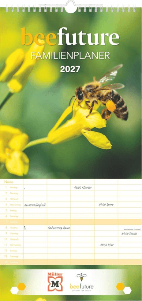 Bienenkalender 2026  Familienplaner