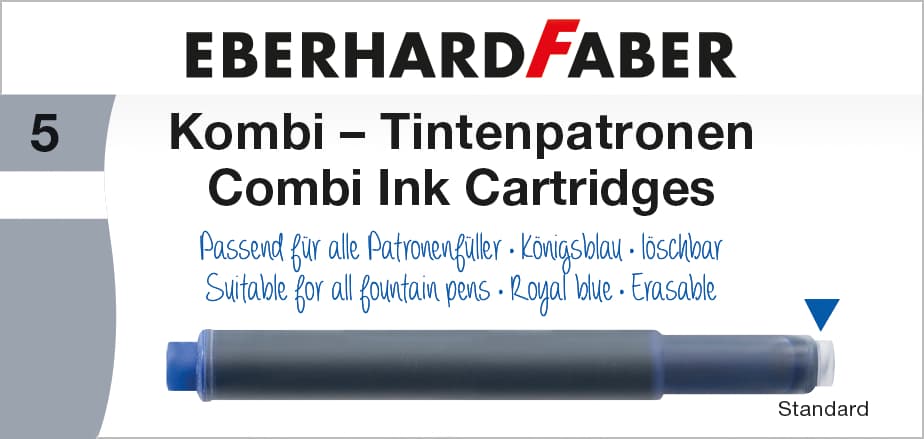 EBERHARD FABER Kombitintenpatrone blau