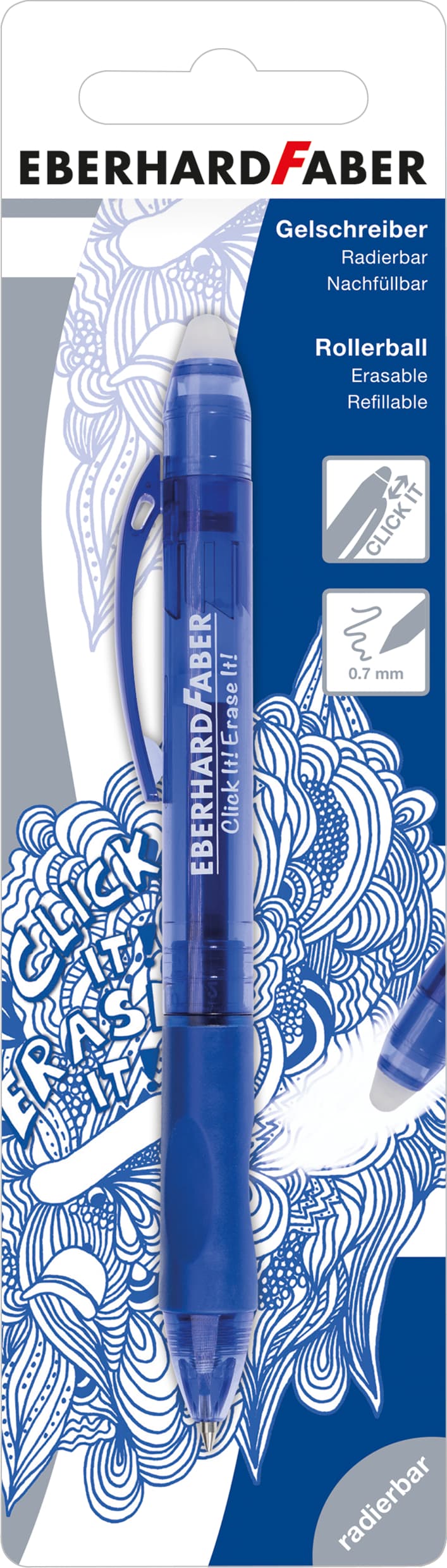 EBERHARD FABER Gelschreiber Click it! Erase it!  Radierbarer Gelschreiber