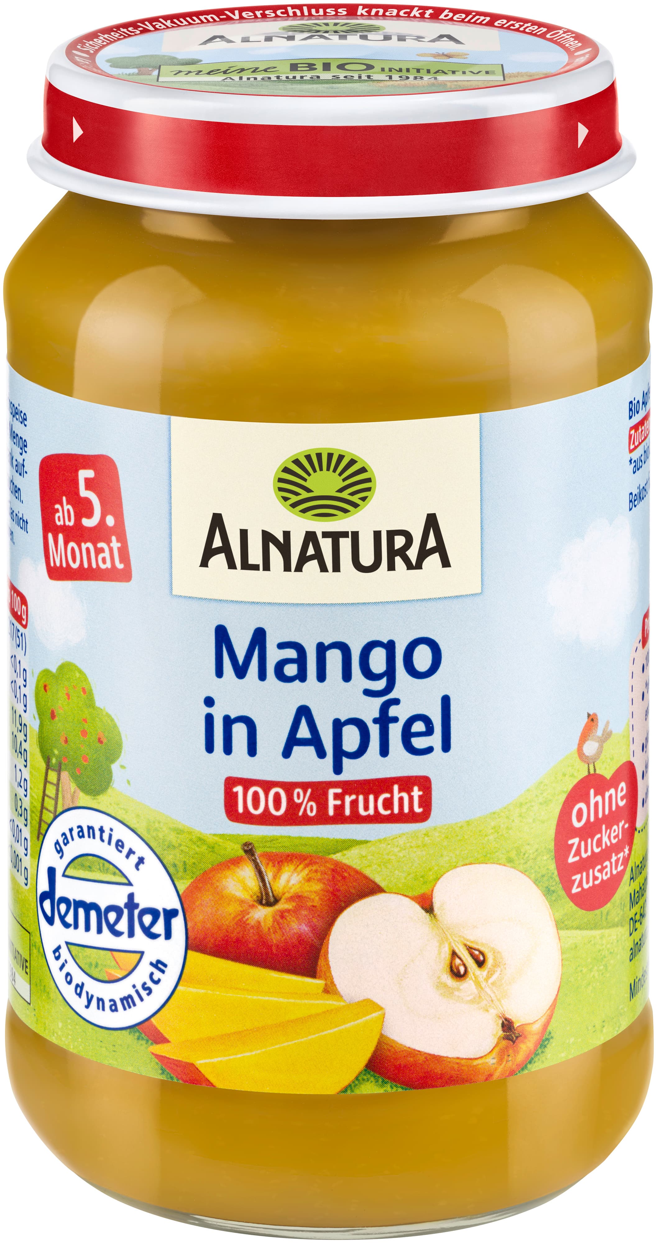 Alnatura Bio Mango in Apfel Babygläschen