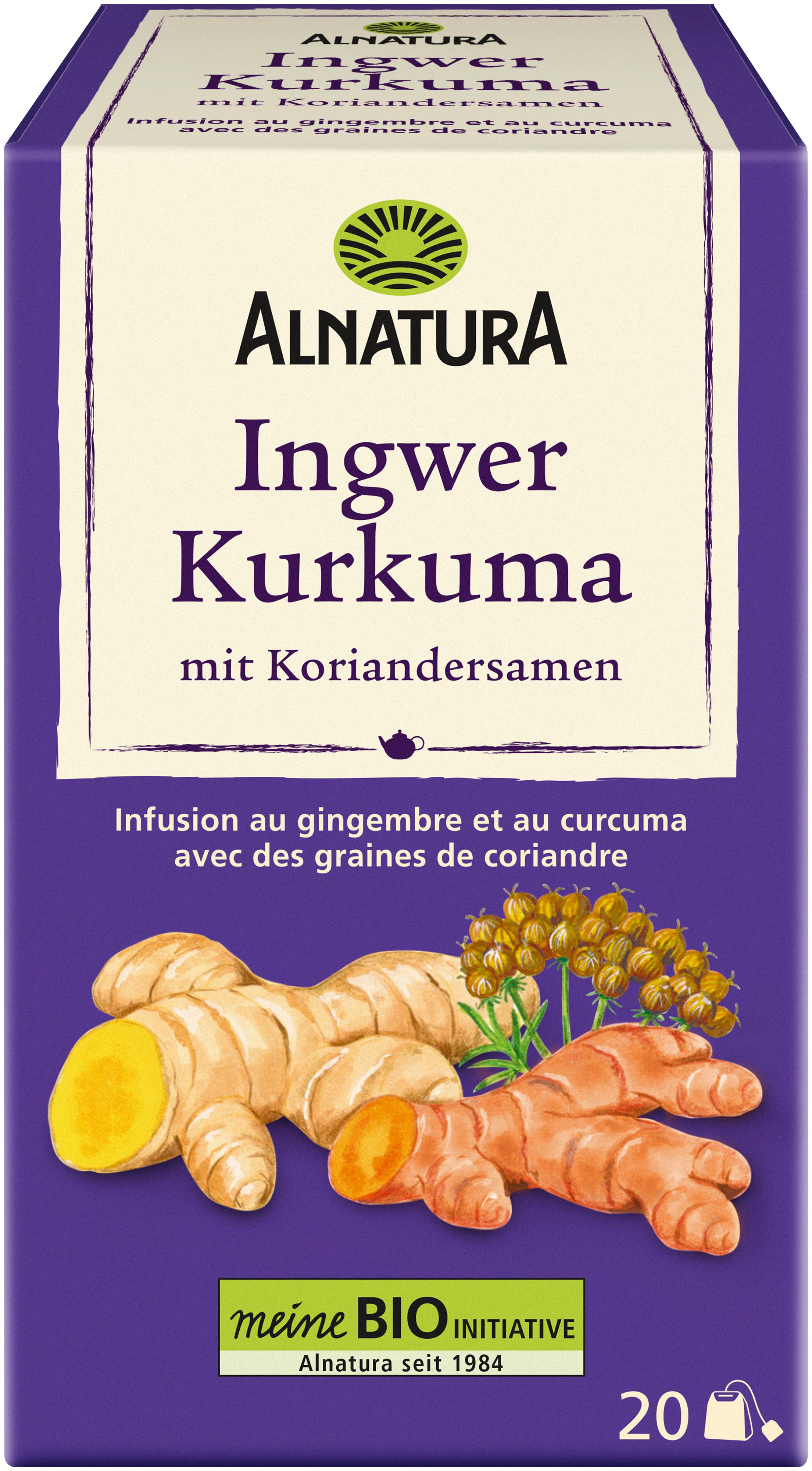 Alnatura Bio Ingwer-Kurkuma-Tee mit Koriandersamen