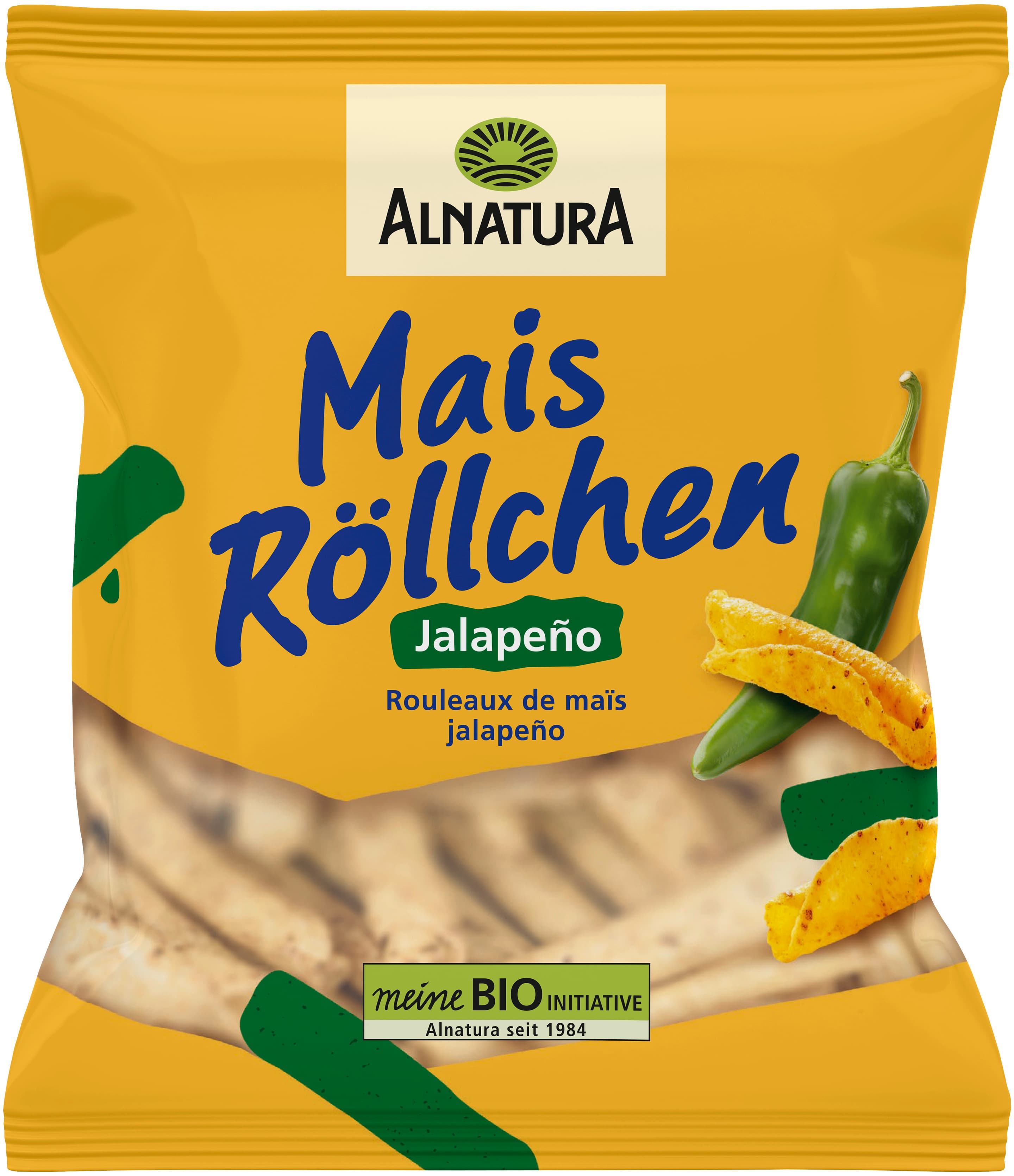 Alnatura Bio Mais Röllchen Jalapeño 