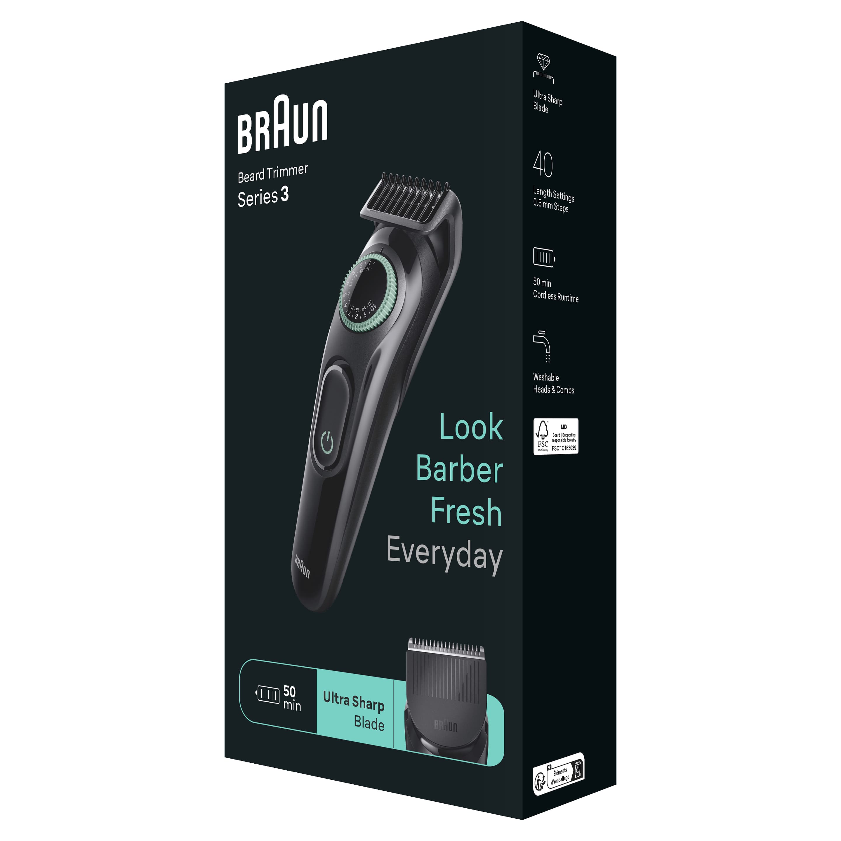 Produktbild BRAUN Barttrimmer Series 3 BT3421 4 von 4