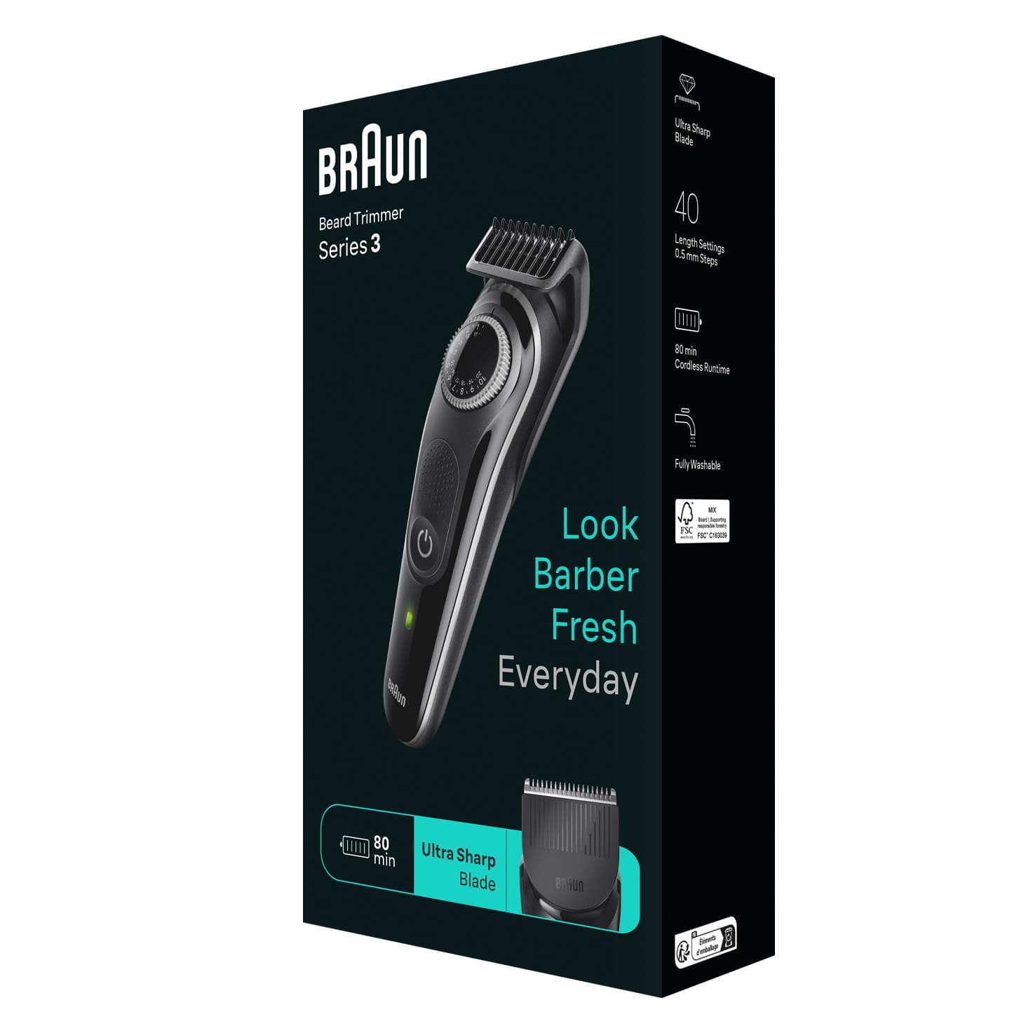 Produktbild BRAUN Barttrimmer Series 3 BT3440 3 von 3