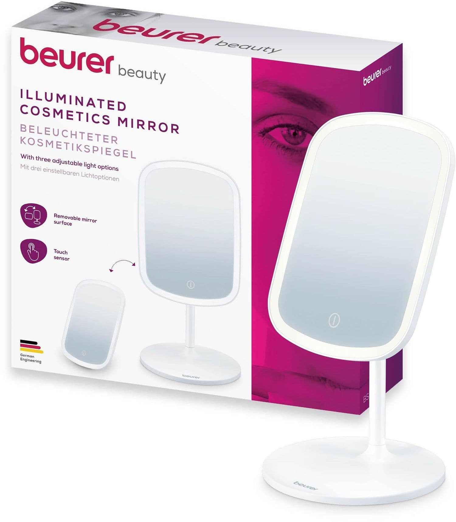 beurer Beleuchteter Kosmetikspiegel BS 47