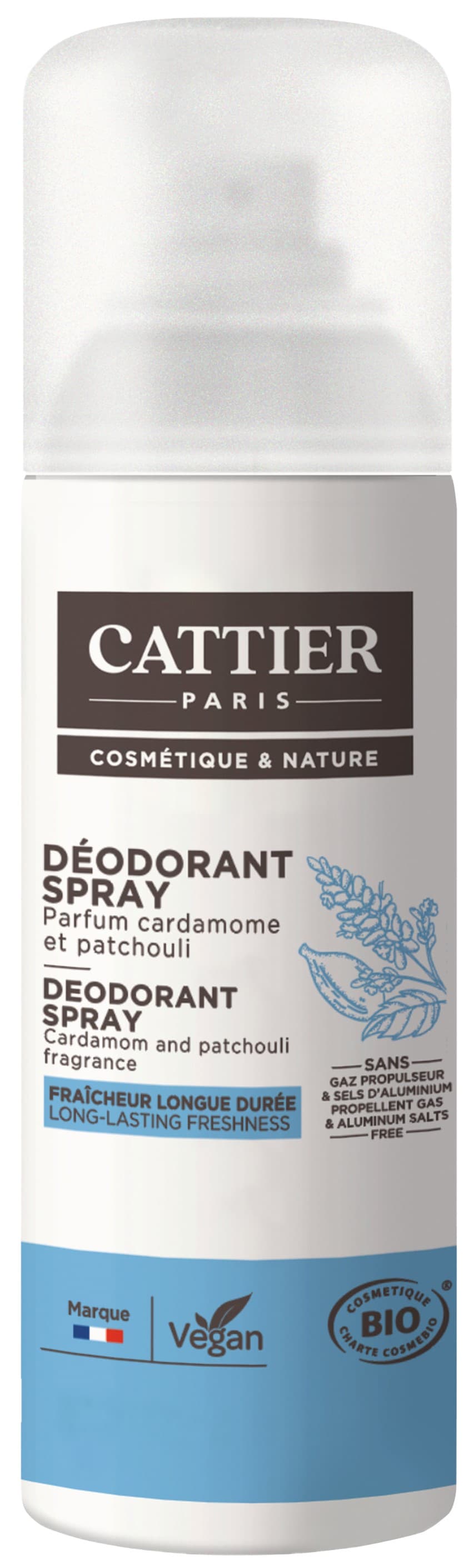 CATTIER Deodorant Spray Cardamom Patchouli