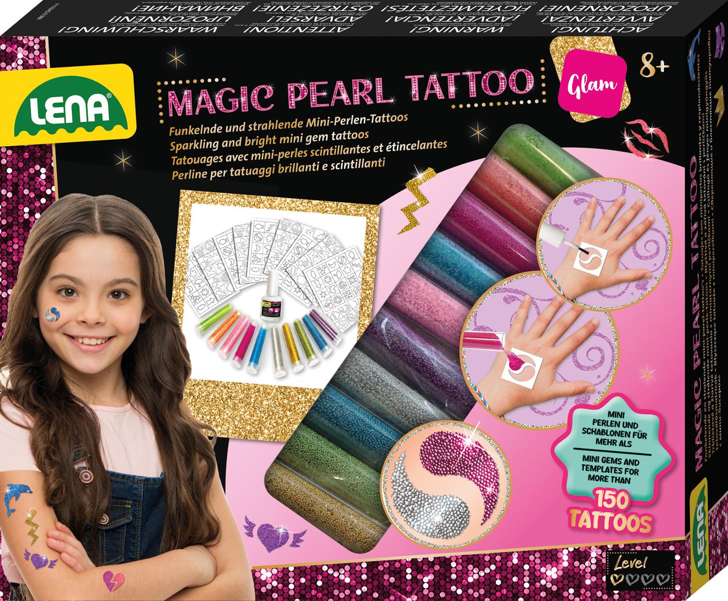 LENA Magic Pearl Tattoo, Faltschachtel; 42442