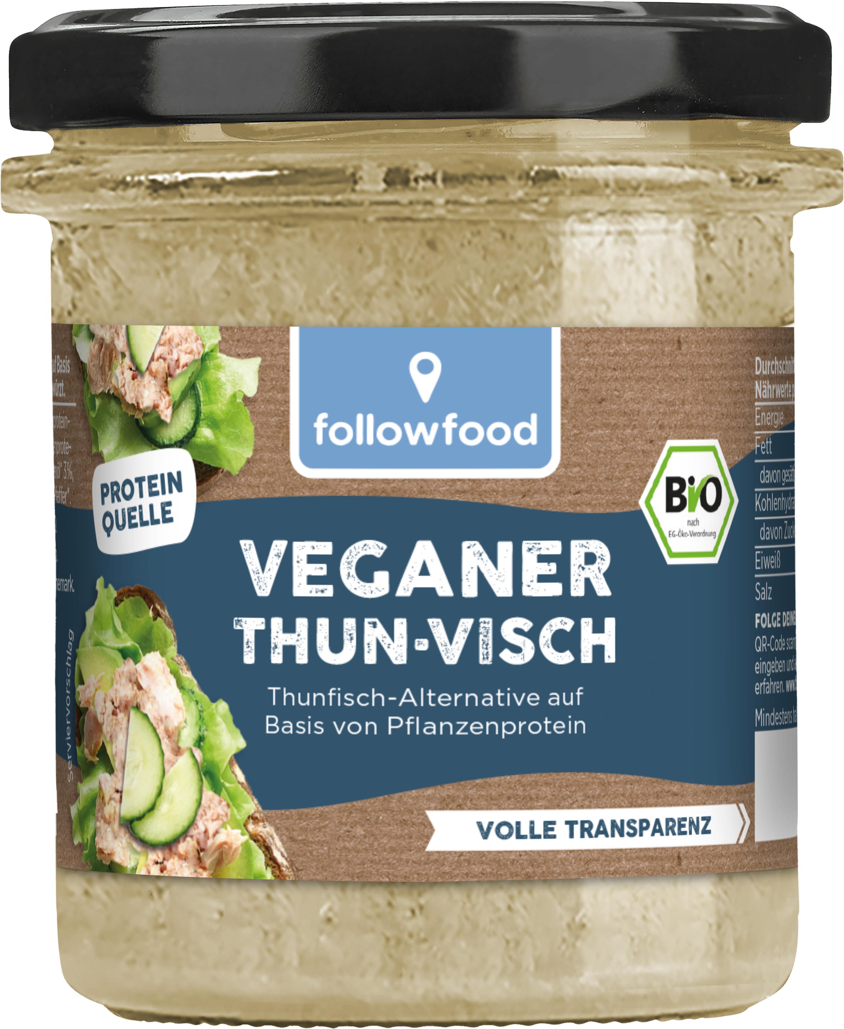 followfood Bio Veganer Thunvisch Thunfisch-Alternative in Öl