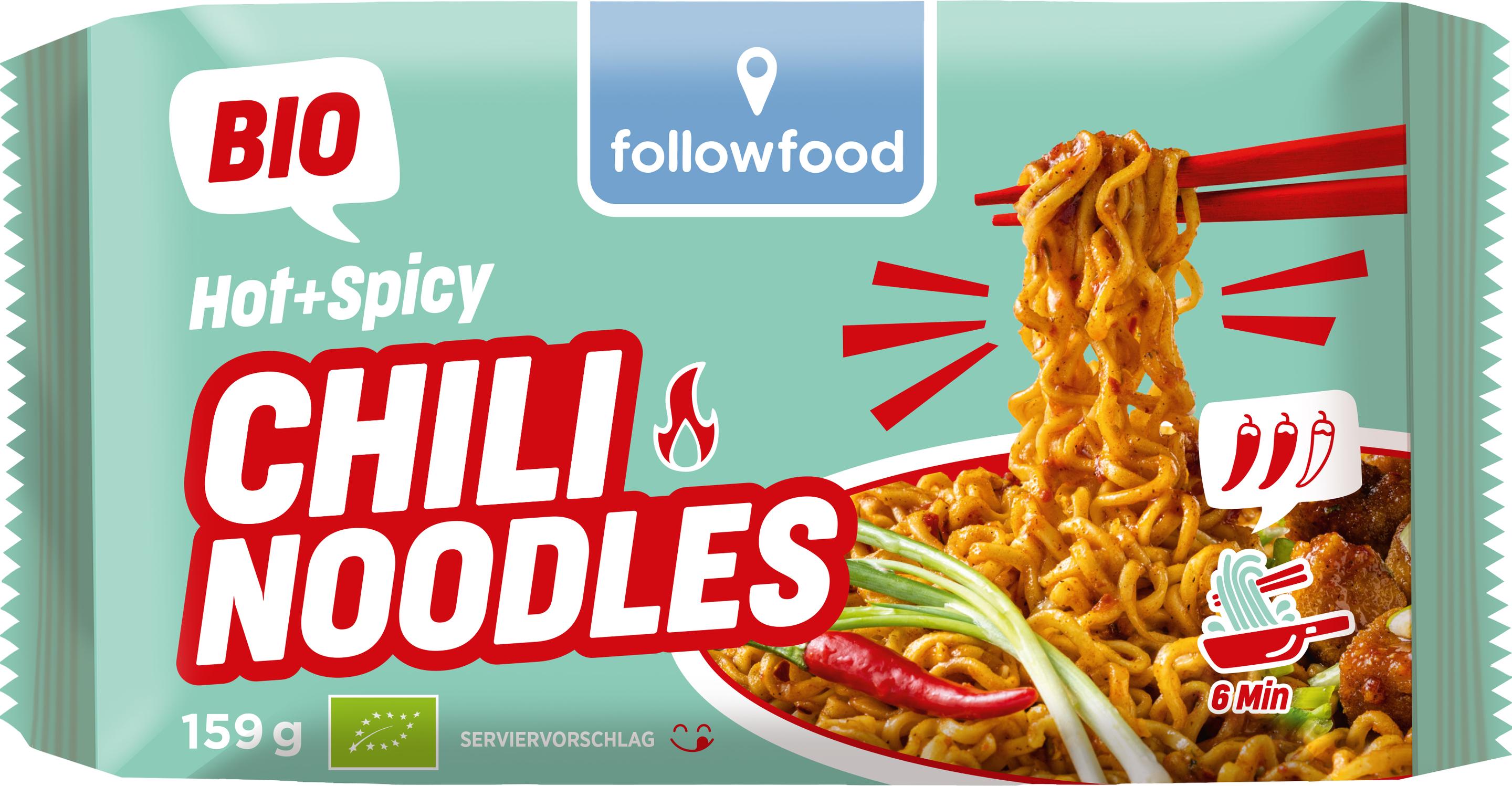 followfood Bio Hot + Spicy Chili Noodles