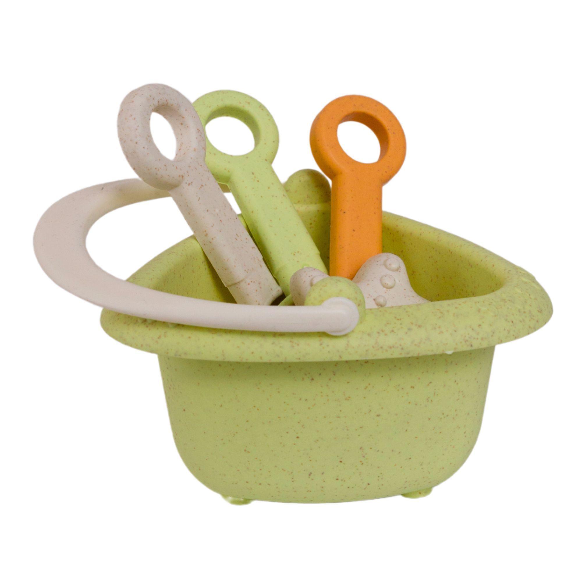 Produktbild alldoro 60175 - Mini Sandspielzeug, 7-teiliges Set mit Eimer, ecofriendly 4 von 6