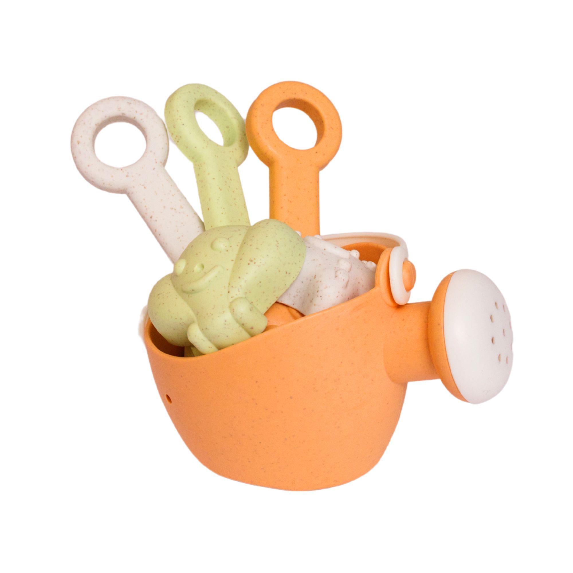 Produktbild alldoro 60176 - Mini Sandspielzeug, 7-teiliges Set mit Gießkanne, ecofriendly 4 von 6