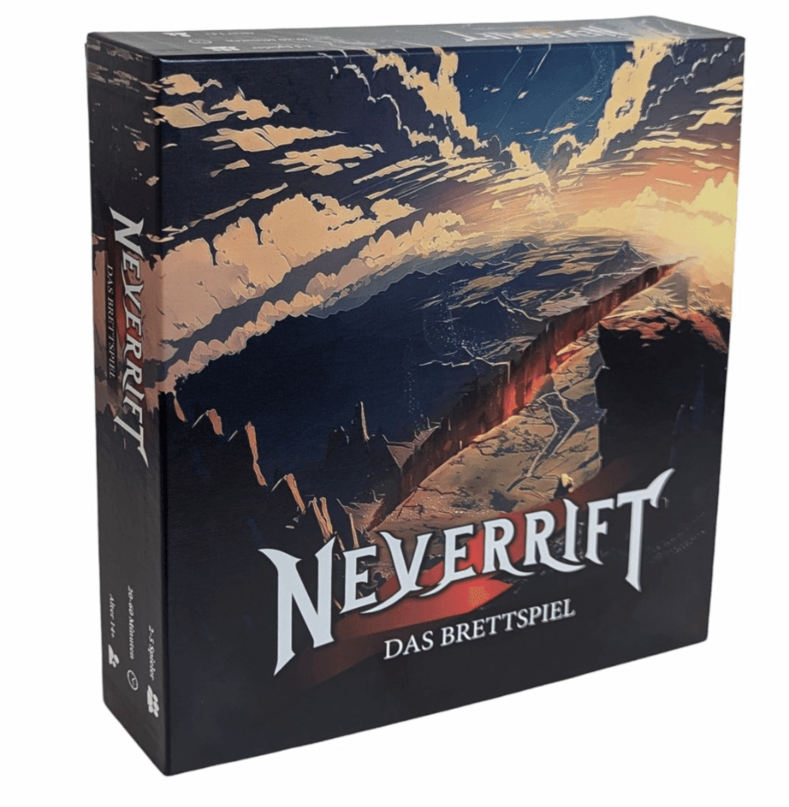 Neverrift Brettspiel – Deutsch, Fantasy-Strategie-Spiel für 2 Spieler, inkl. Karten und Figuren