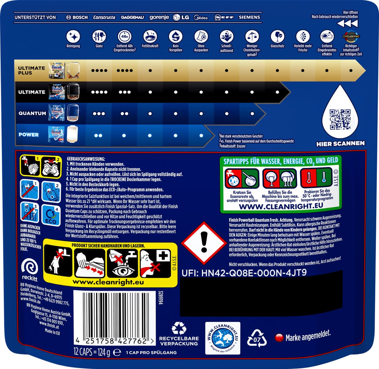 Produktbild Finish Spülmaschinentabs Quantum  2 von 10