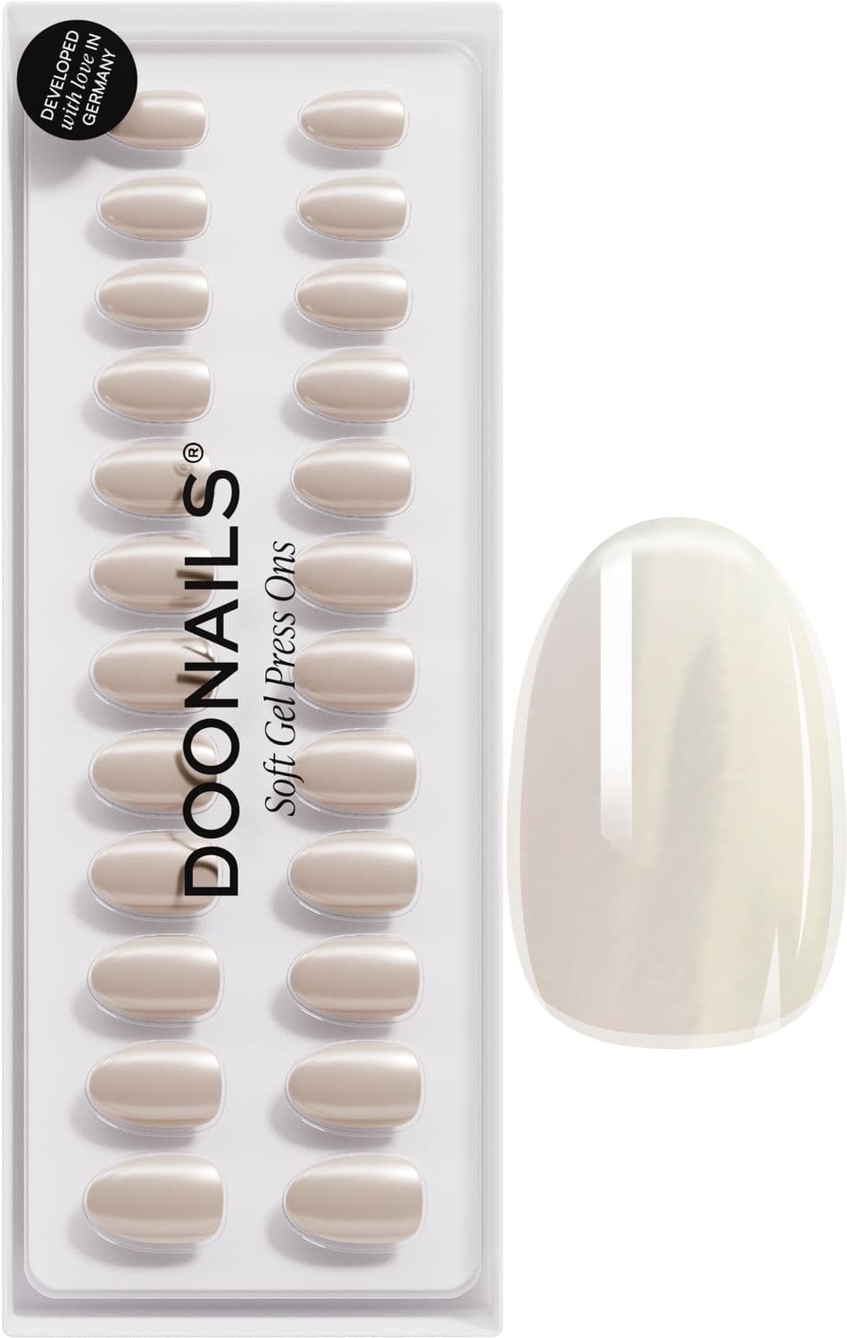 DOONAILS Soft Gel Press Ons Toffee Short Round