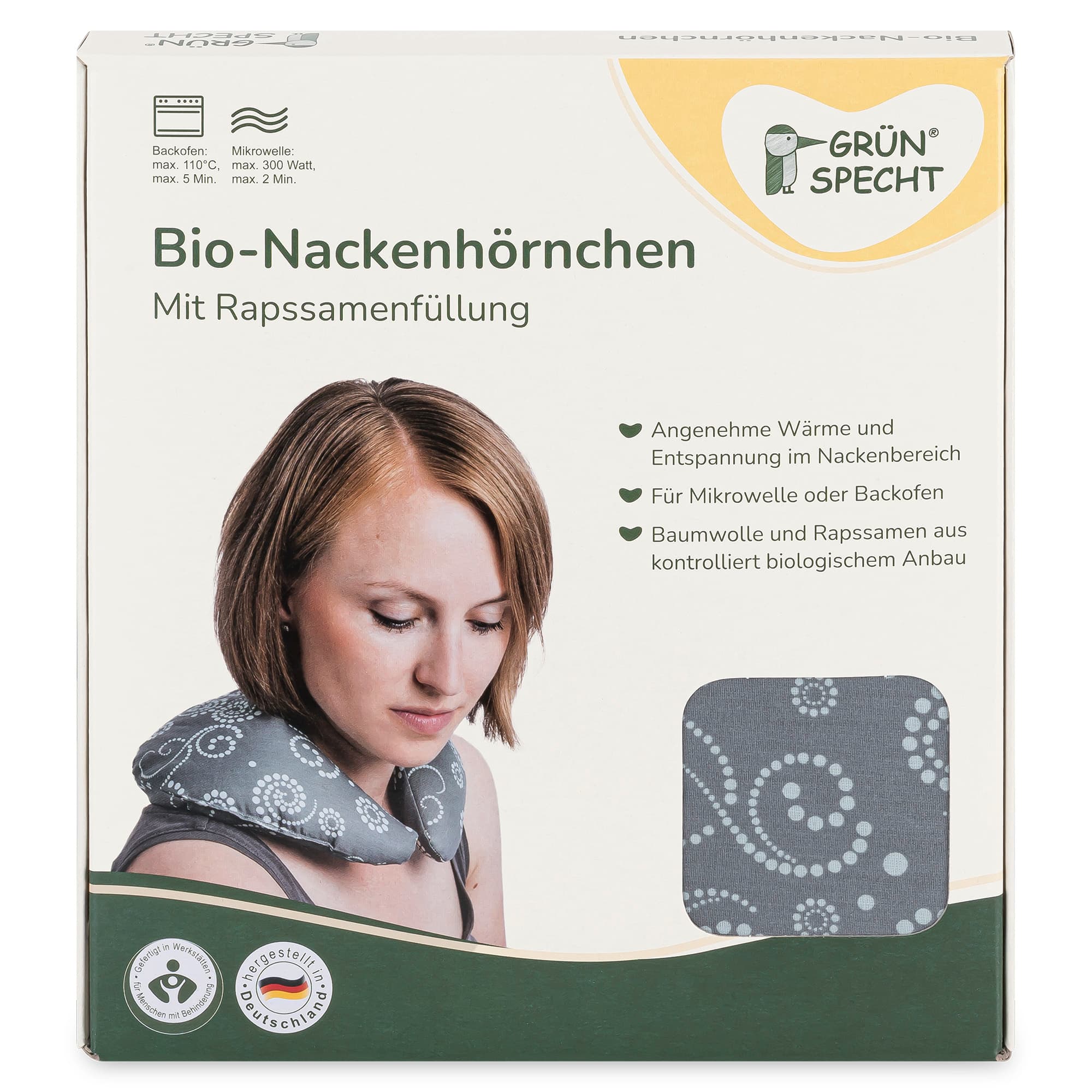 Grünspecht Bio-Nackenhörnchen