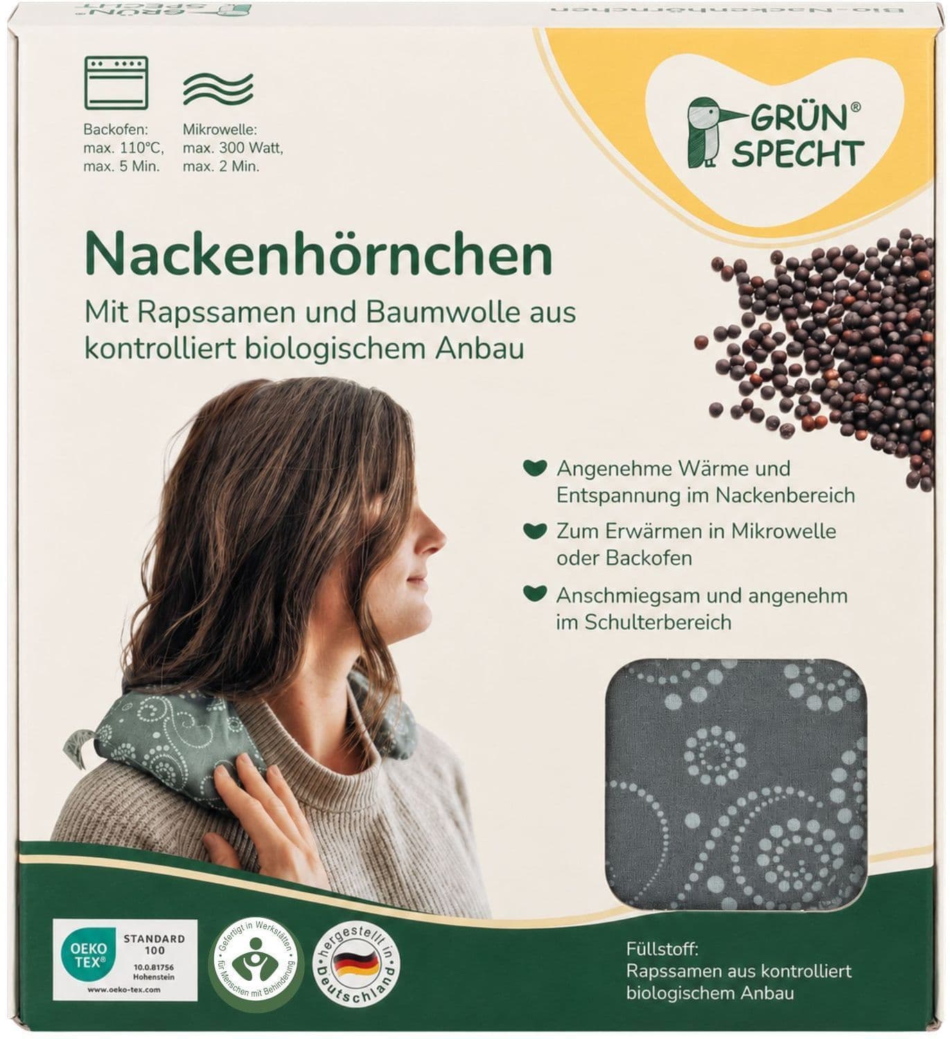 Grünspecht Bio-Nackenhörnchen