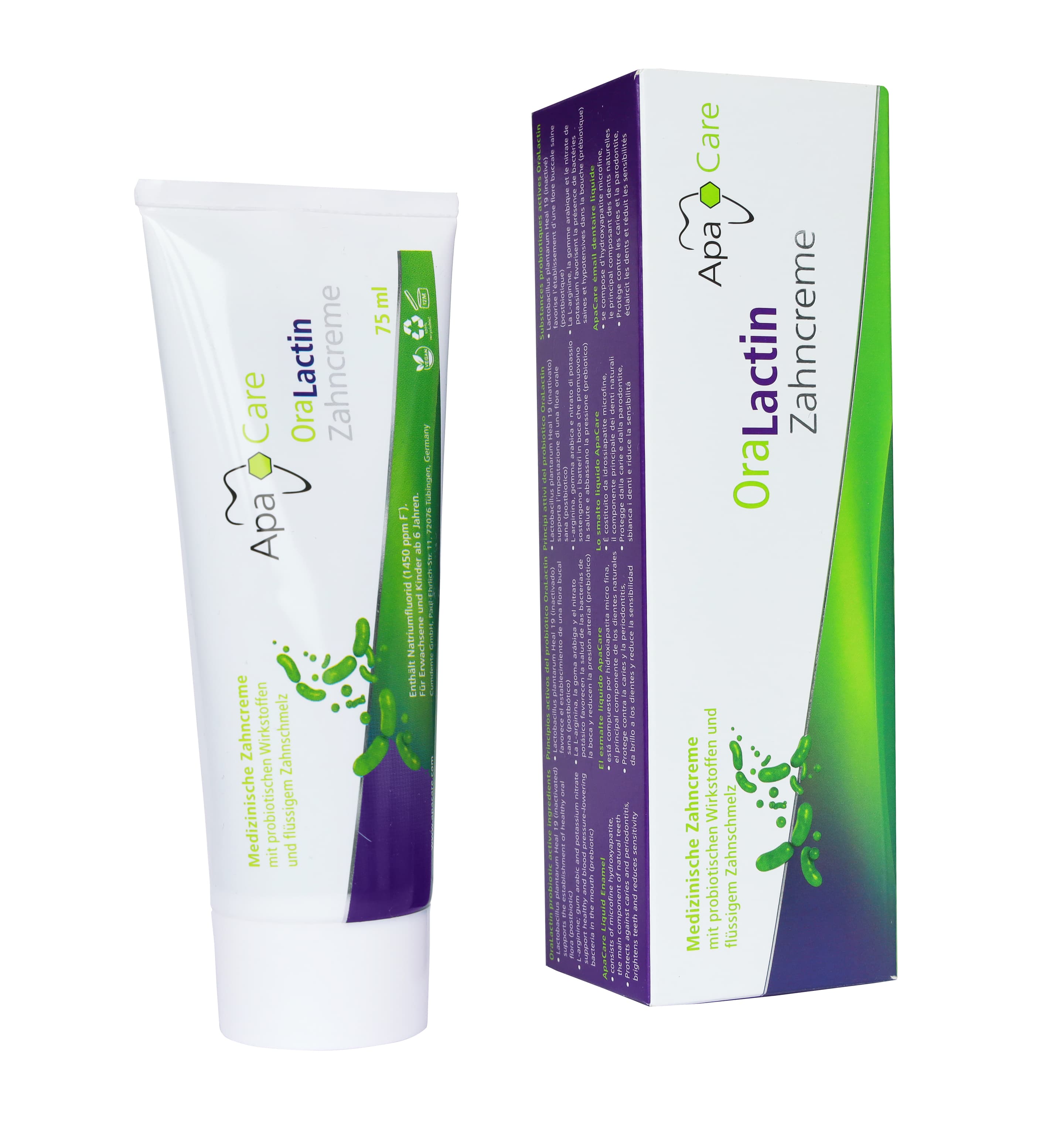 ApaCare OraLactin Pre & Postbiotische Zahncreme