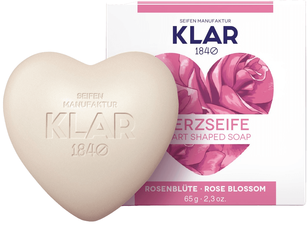 KLAR'S Herzseife Rosenblüte
