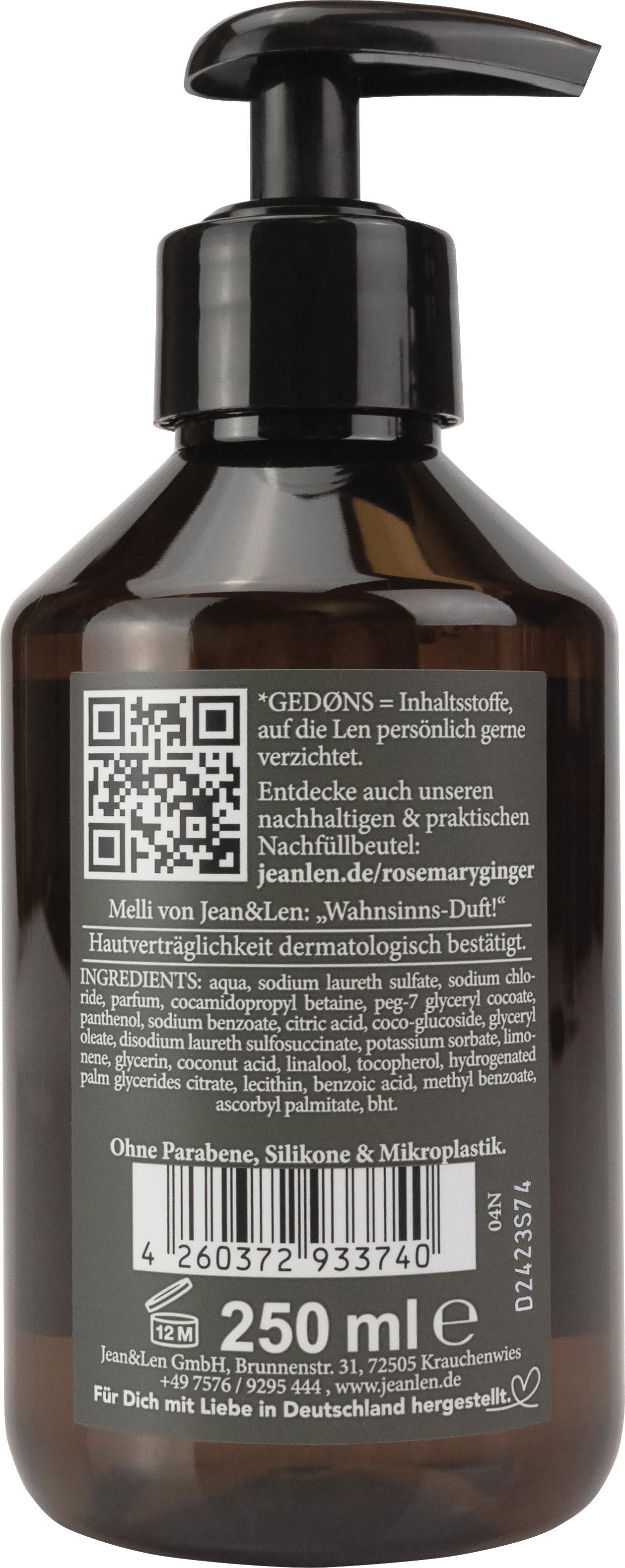Produktbild Jean&Len Flüssigseife Rosemary Ginger 2 von 2