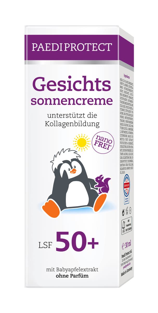 PAEDIPROTECT Gesichtssonnencreme LSF 50+