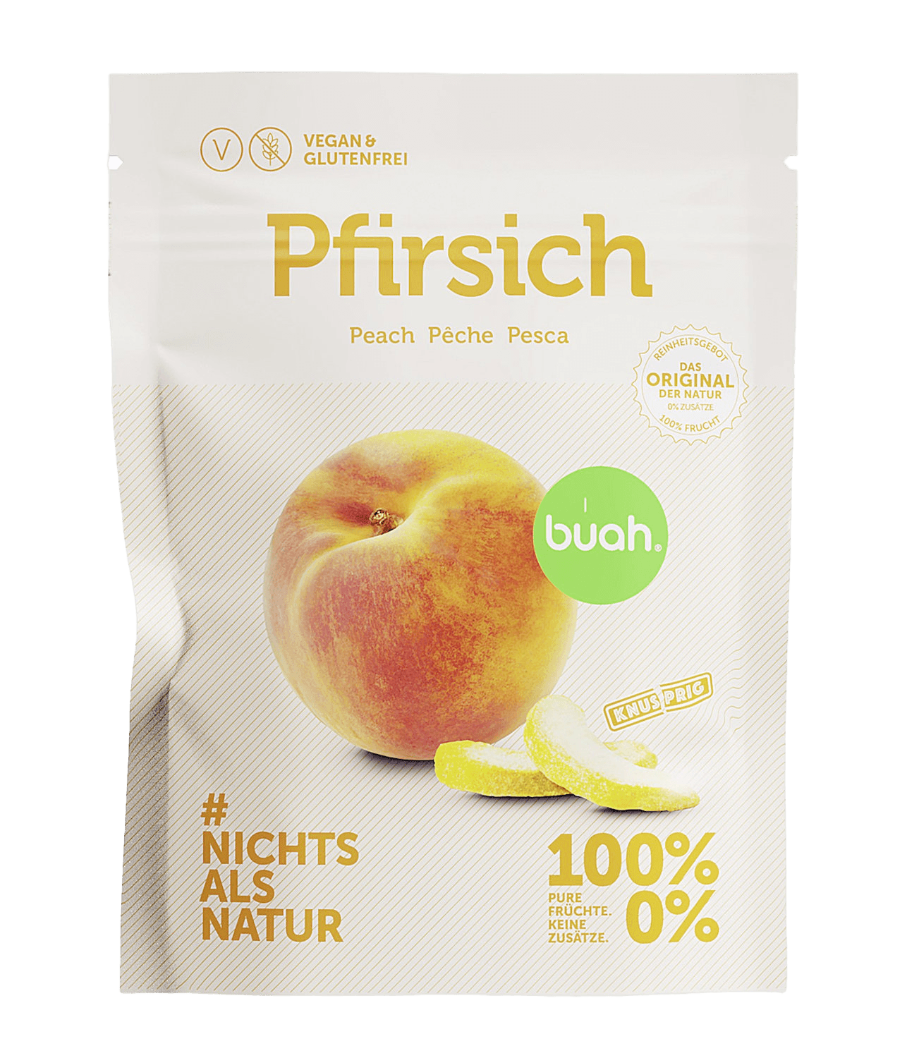 buah Pfirsich pur Kleiner Snackpack