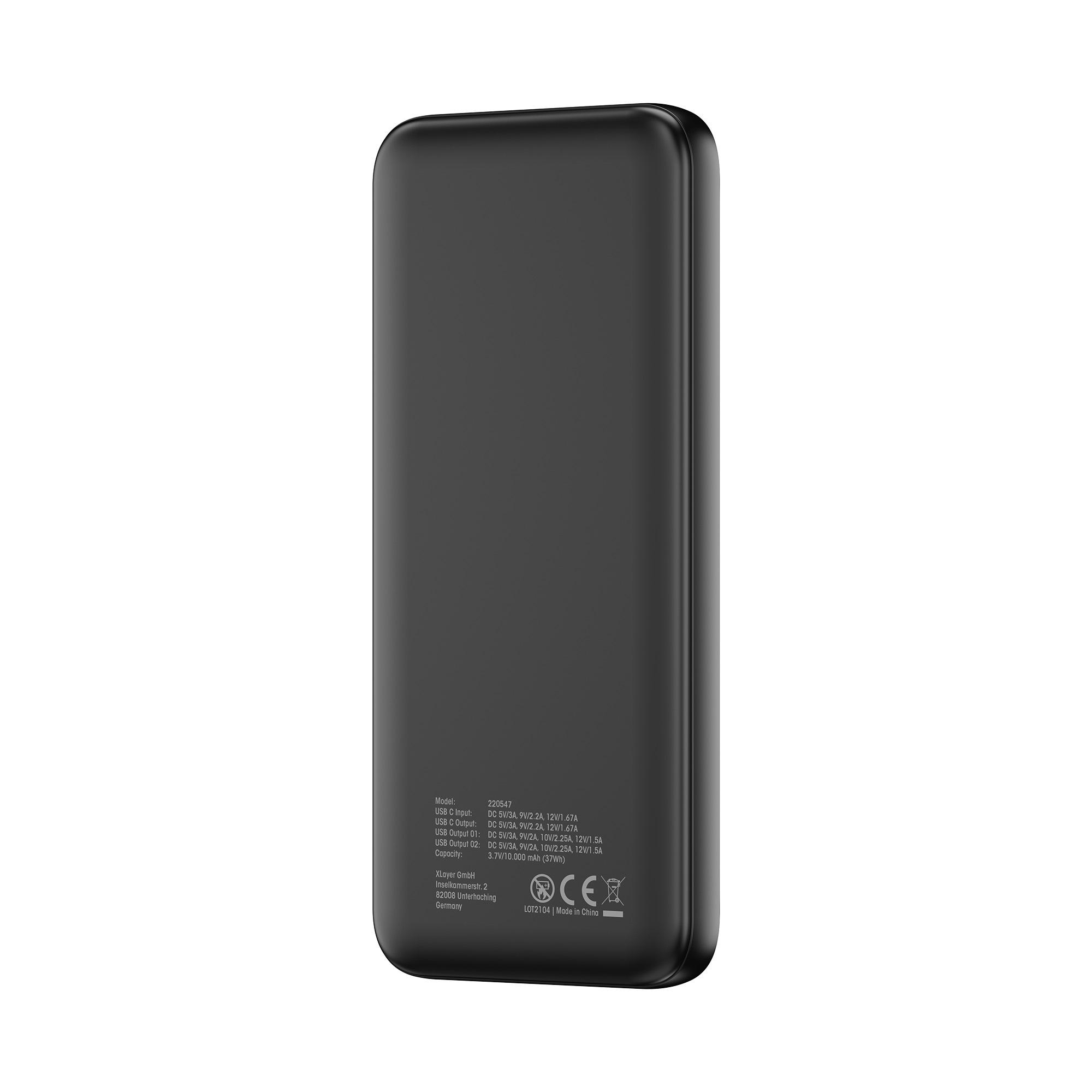 Produktbild XLayer Powerbank Rapid 10.000 mAh schwarz 3 von 11