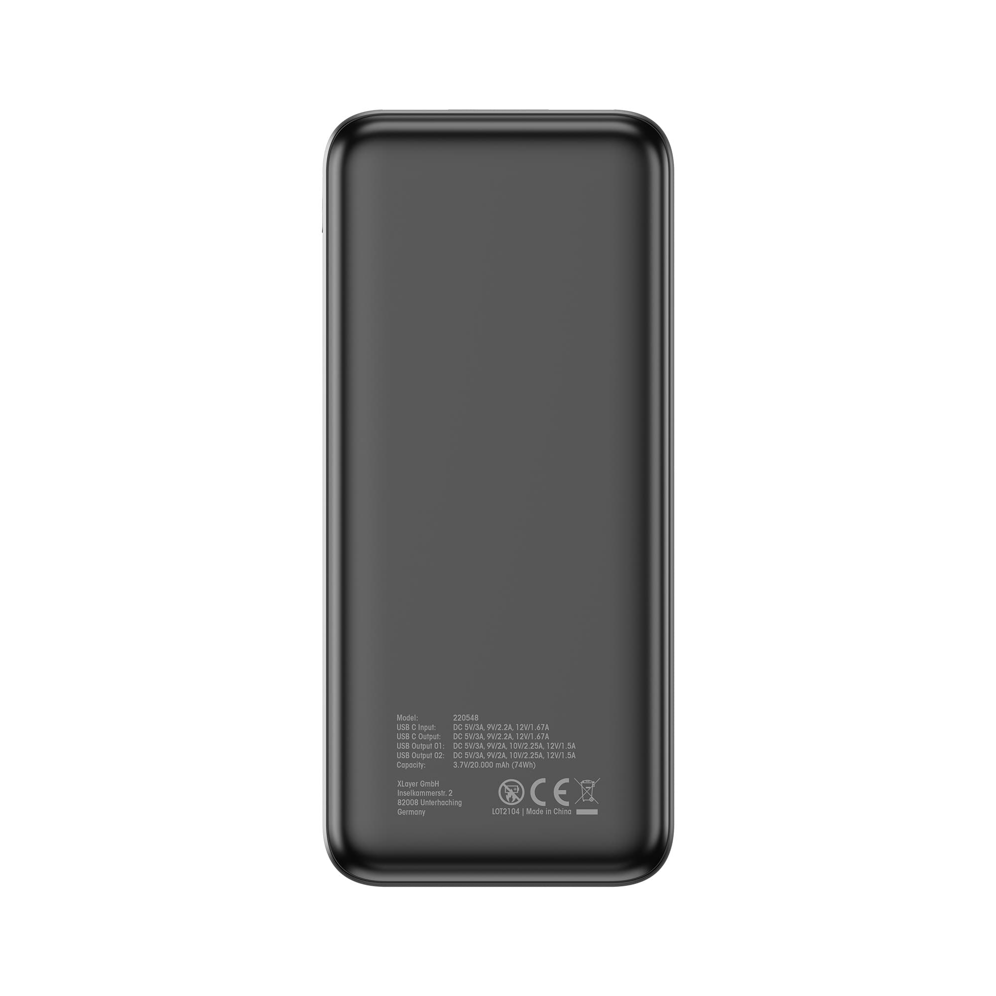 Produktbild XLayer Powerbank Rapid 20.000 mAh schwarz 2 von 9
