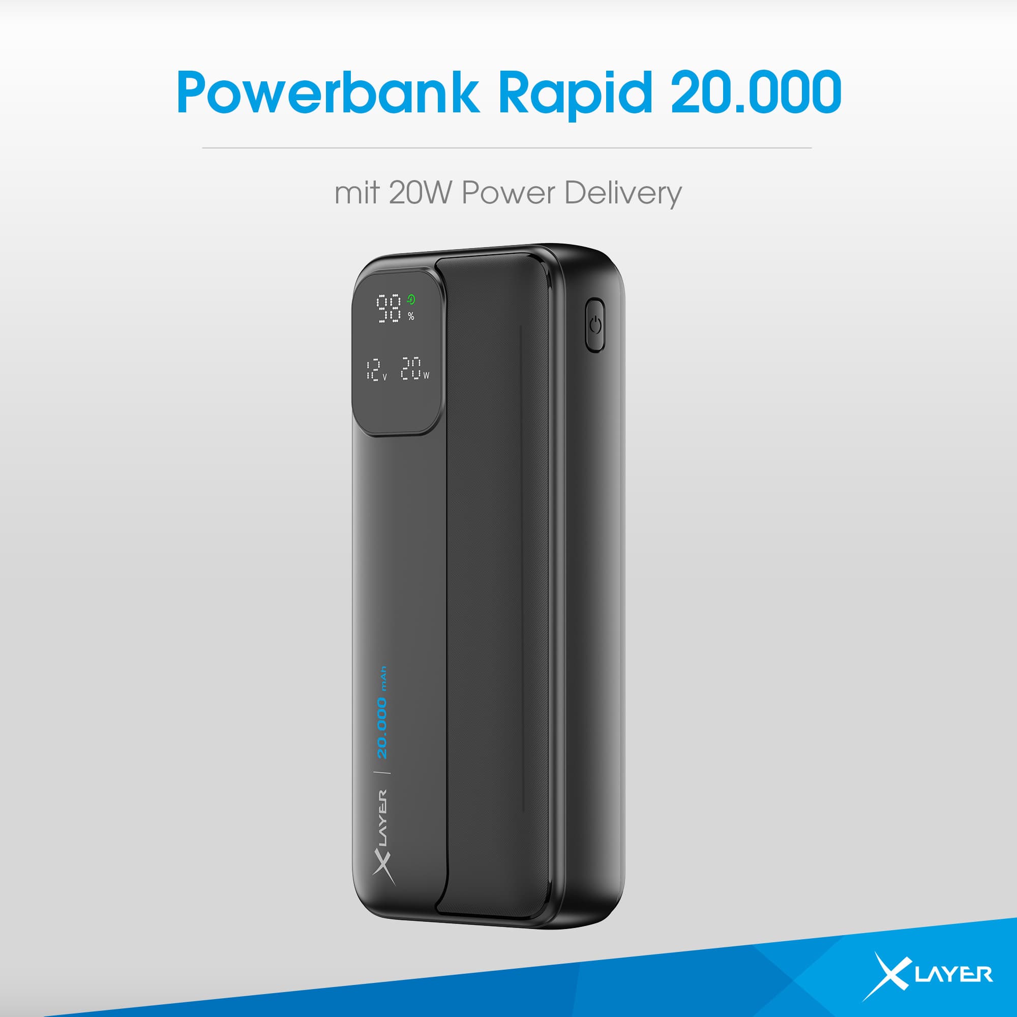 Produktbild XLayer Powerbank Rapid 20.000 mAh schwarz 6 von 9