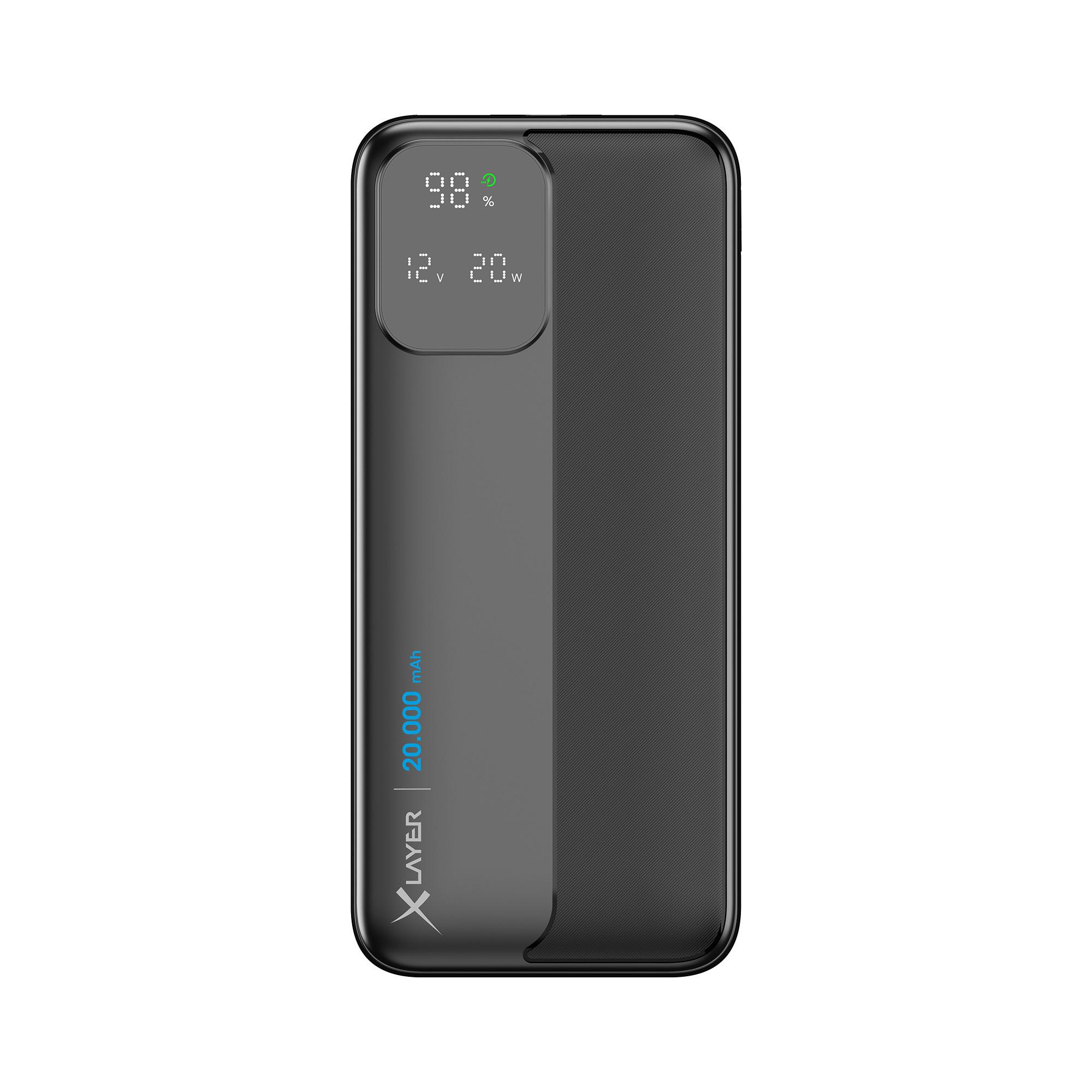 XLayer Powerbank Rapid 20.000 mAh schwarz