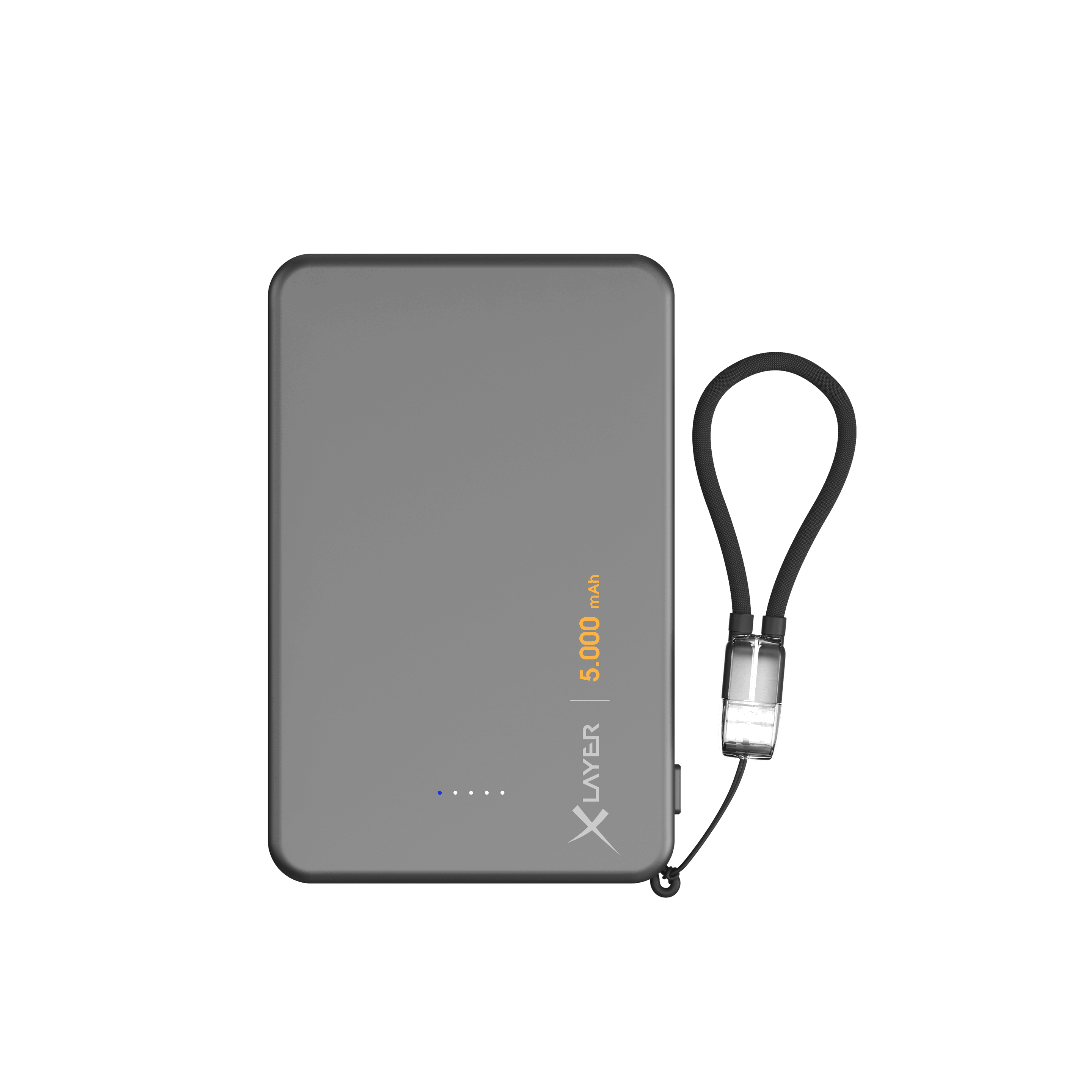 Zusatzakku XLayer MagFix Pro Powerbank Ultra Slim 5.000 mAh schwarz 