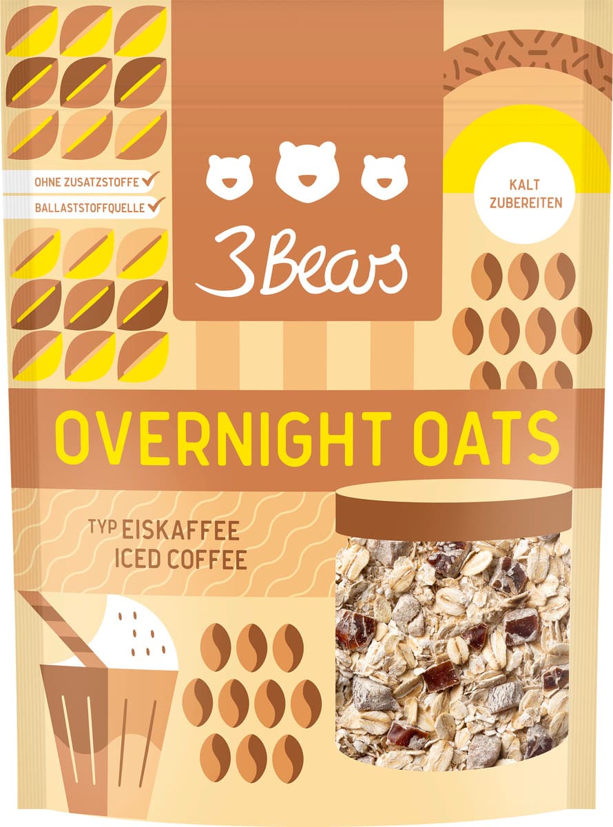 3Bears Overnight Oats Eiskaffee 