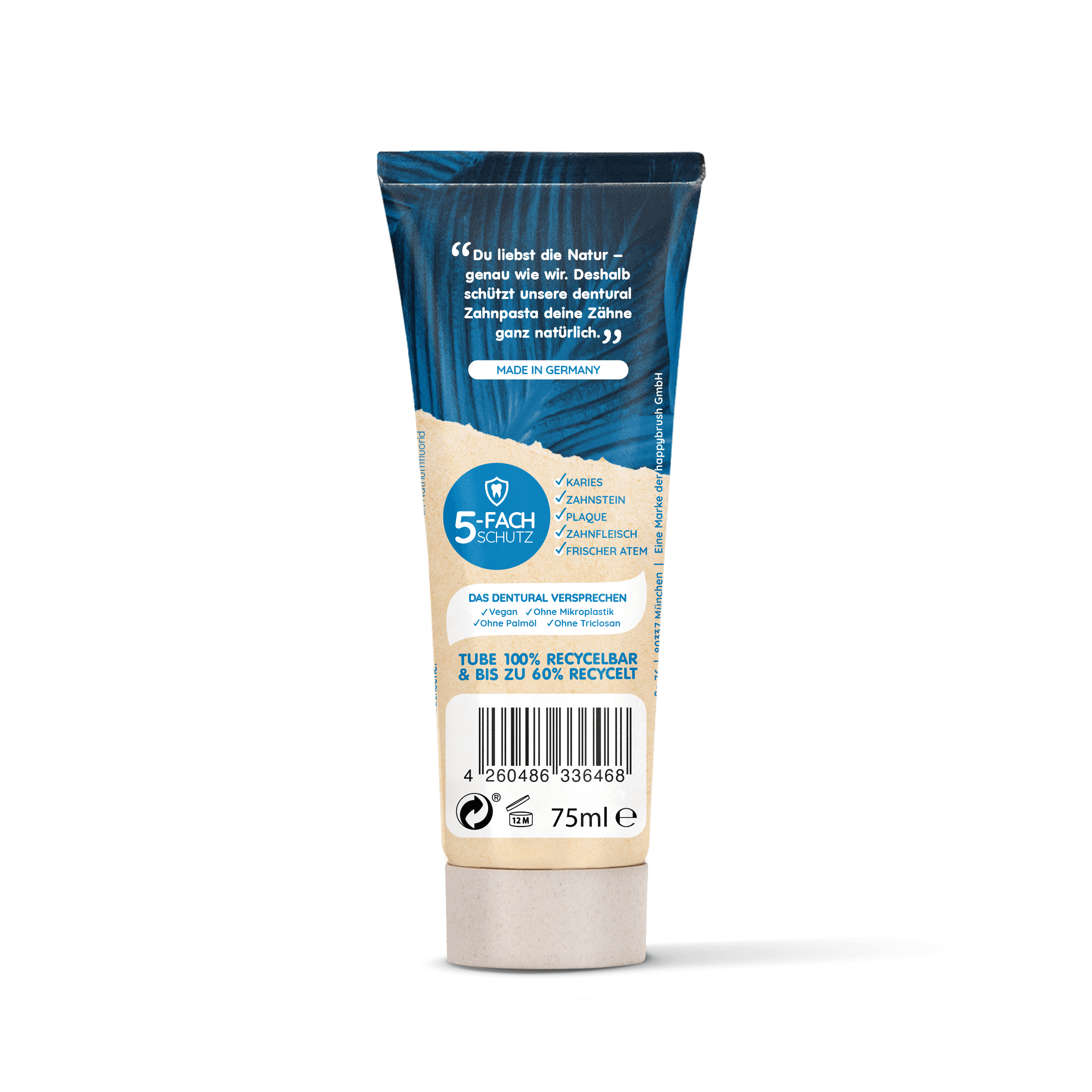 Produktbild dentural Natural Fresh Zahnpasta 2 von 3